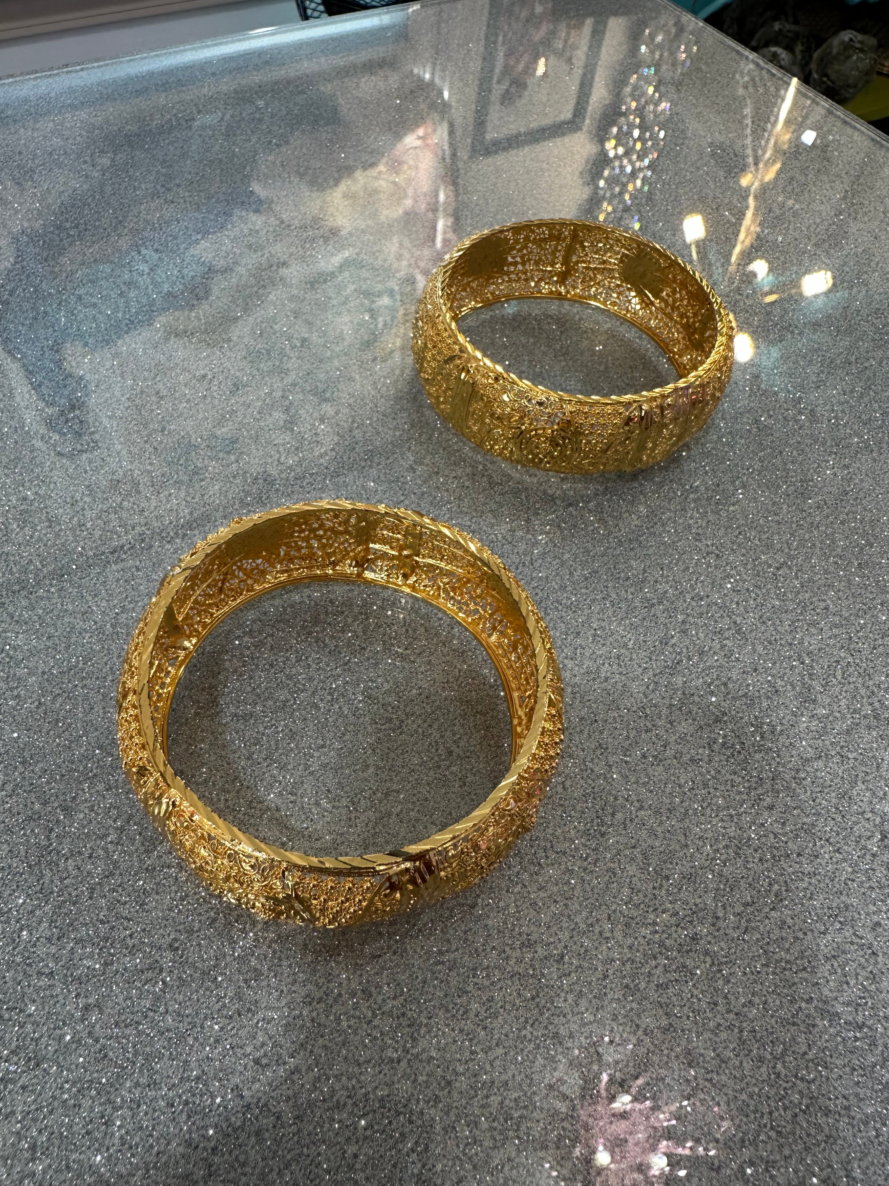 Gold bracelets