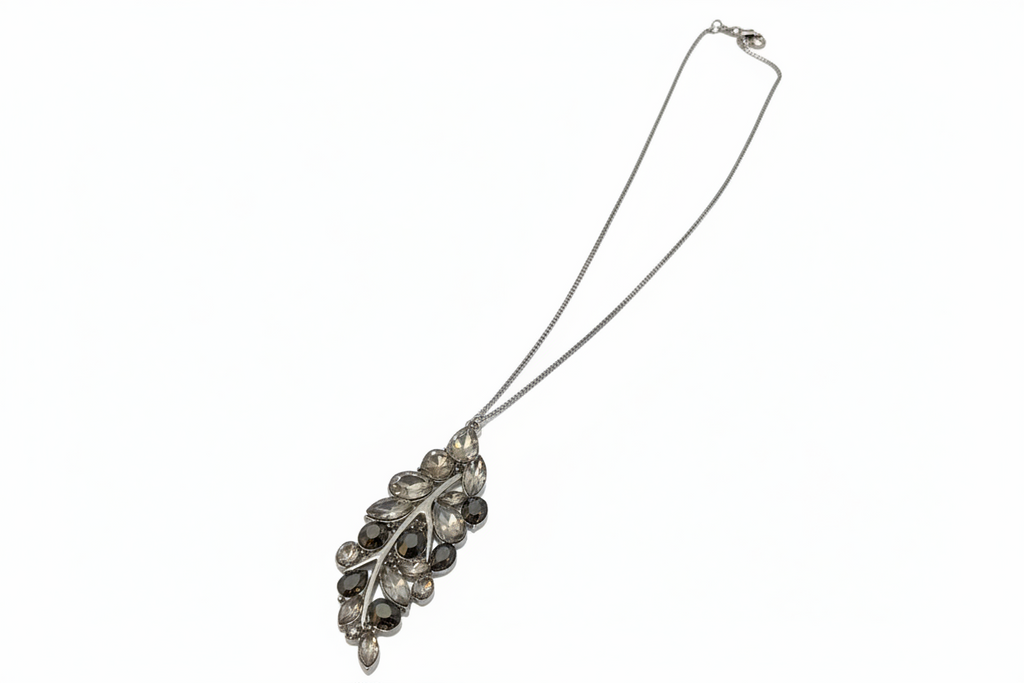 Multi grey costume diamond necklace