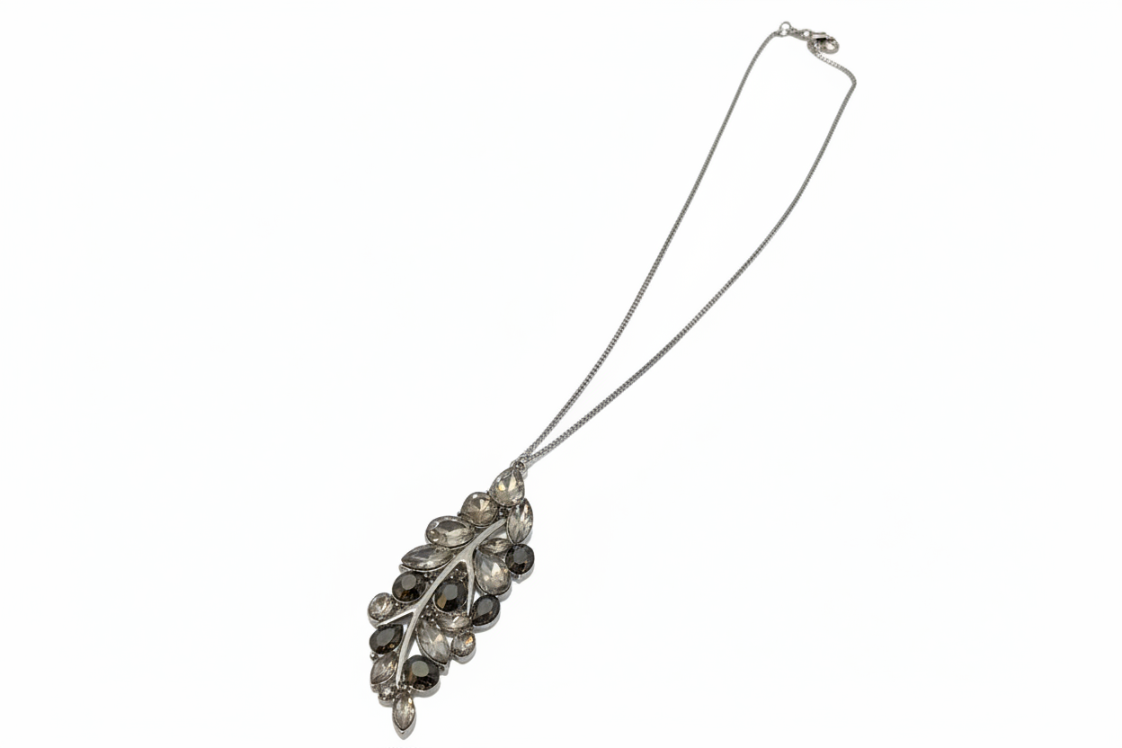 Multi grey costume diamond necklace