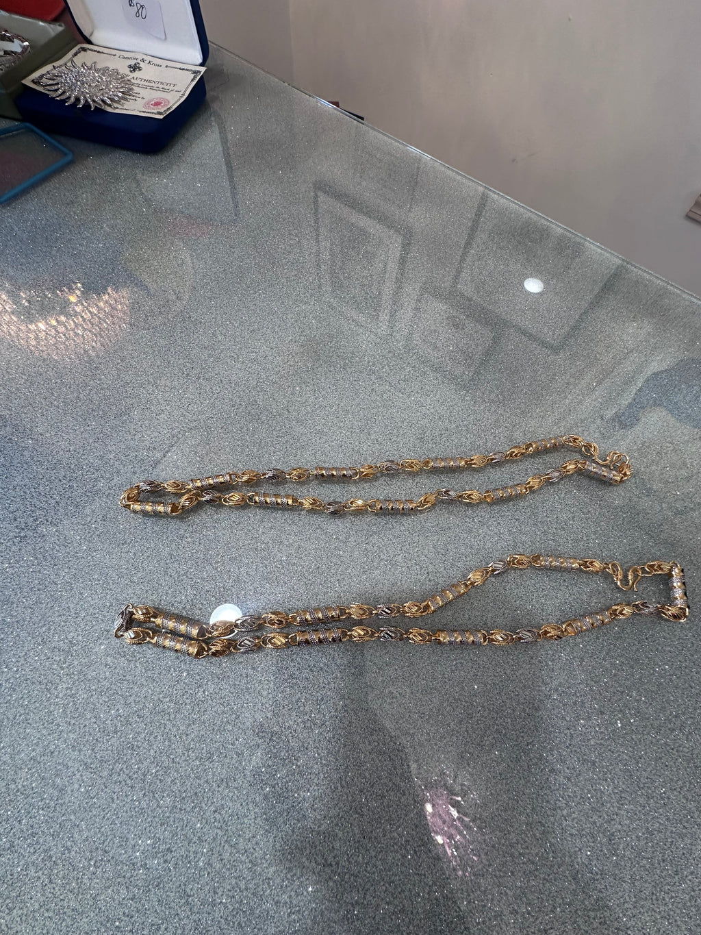 Gold and silver necklace (2)