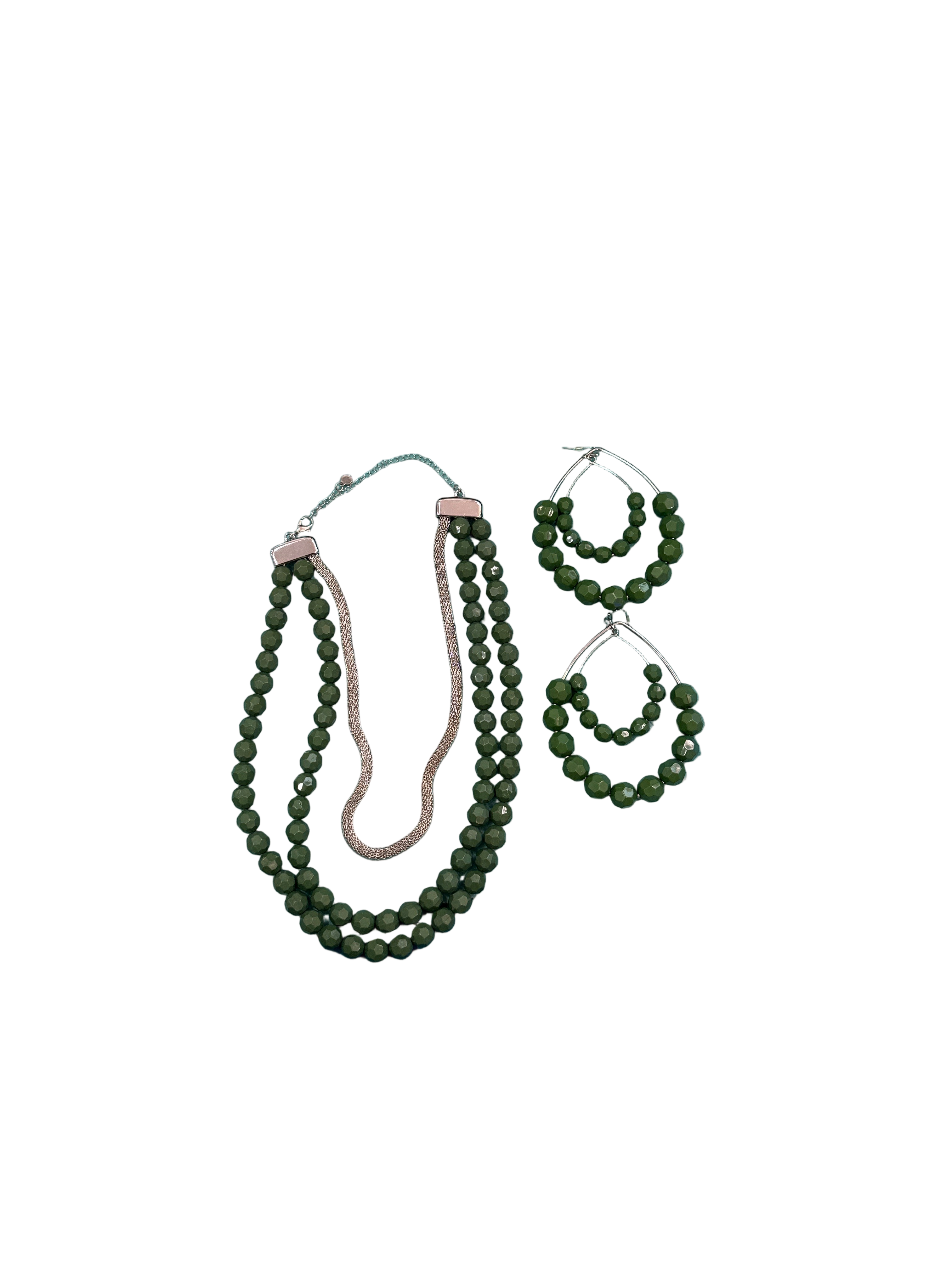 Olive  Green Jewelry Set
