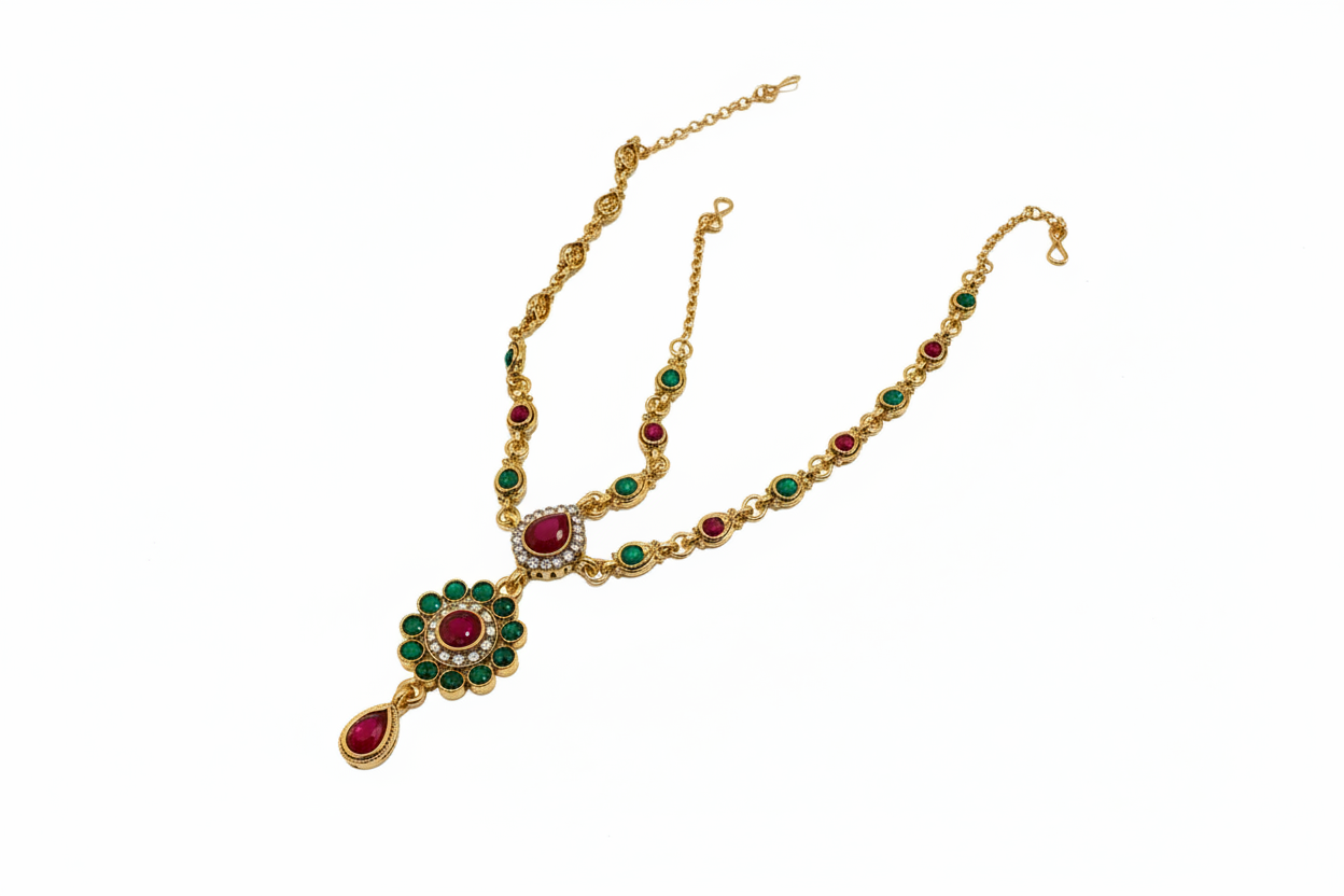 6 piece set Indian style ( some missing stones )