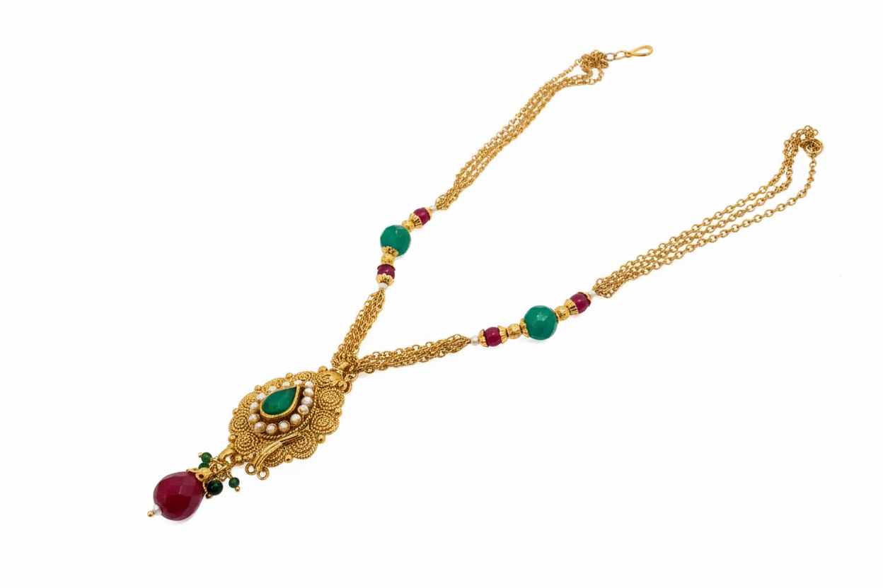6 piece set Indian style ( some missing stones )