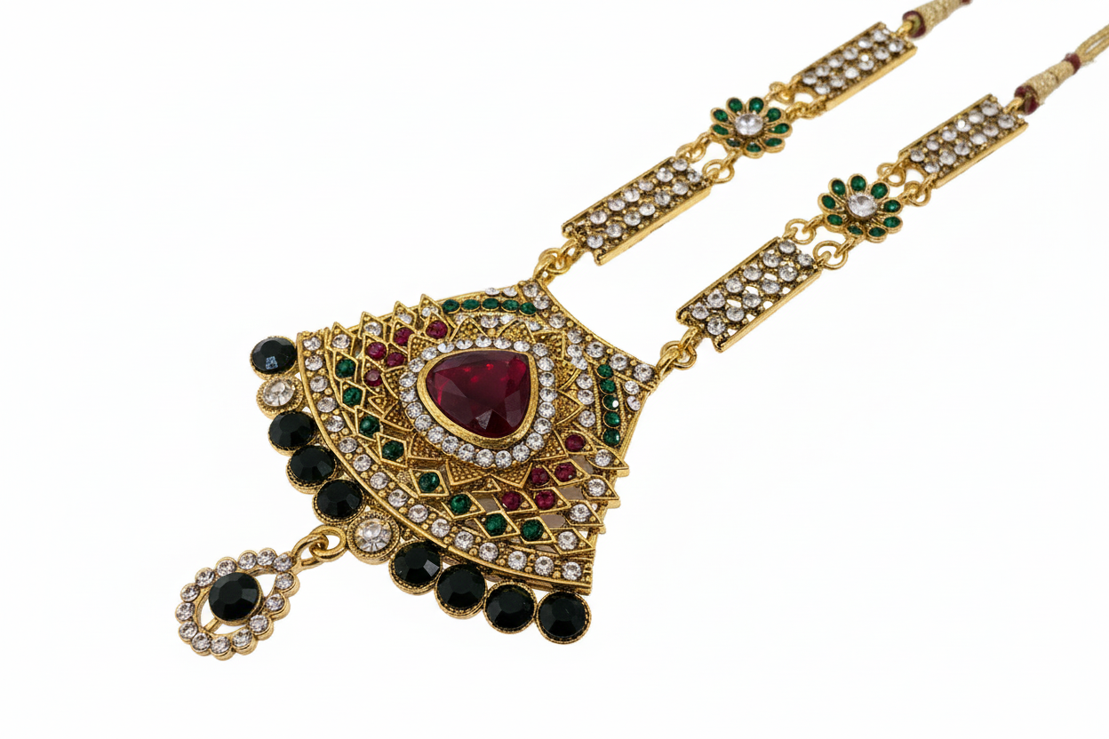 6 piece set Indian style ( some missing stones )