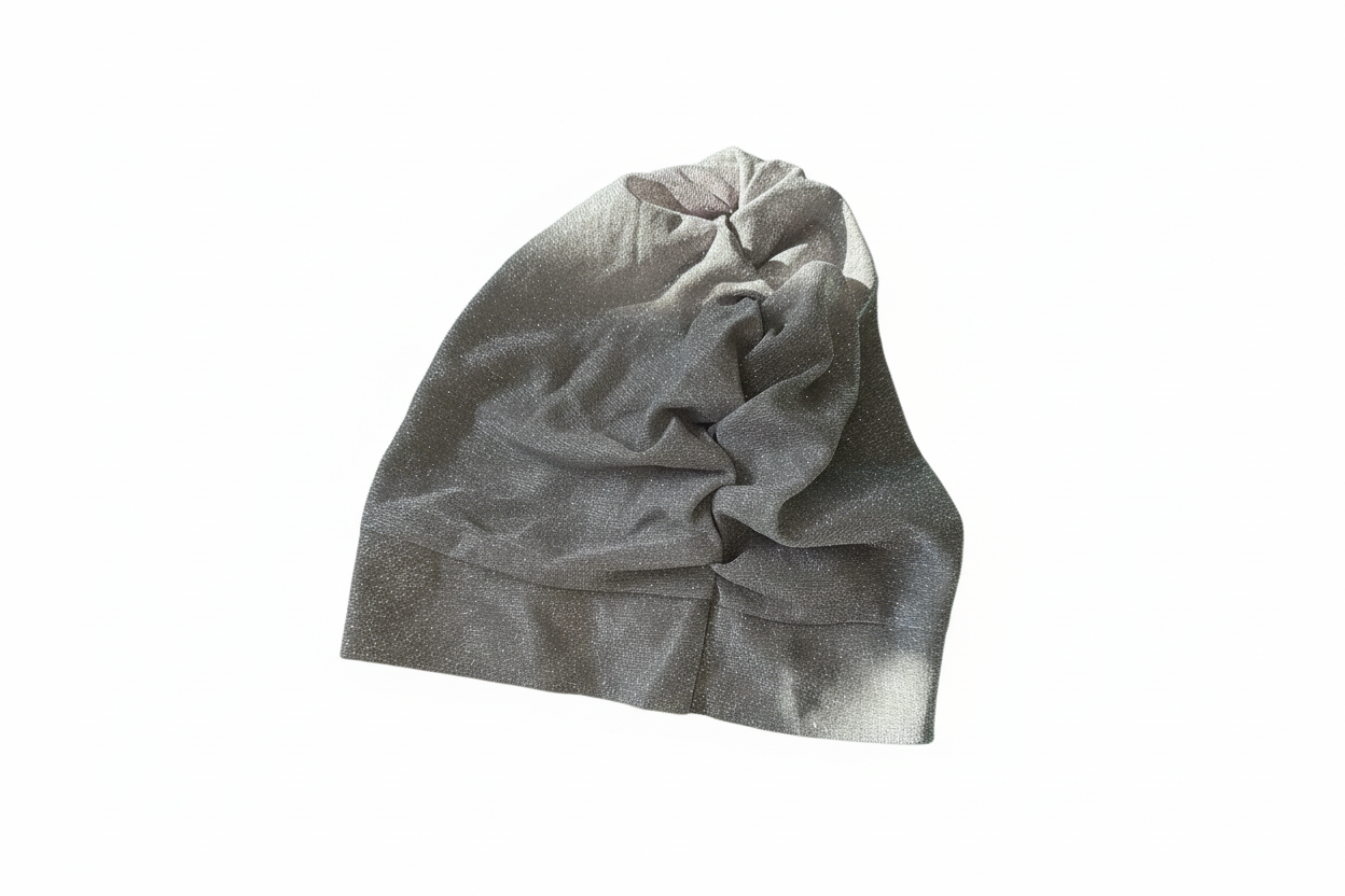 Glittered pink head wrap