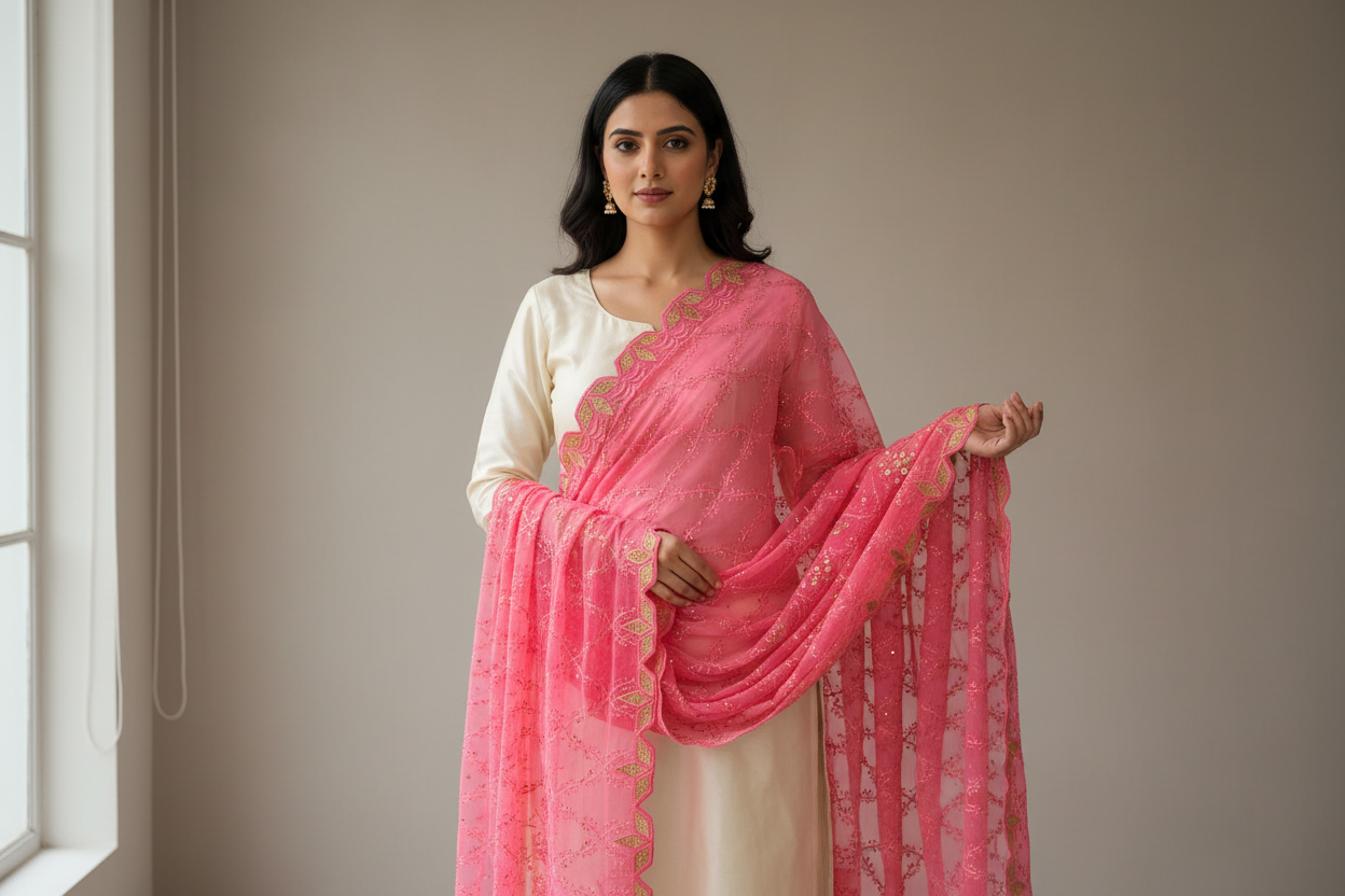 Pretty in pink Dubai scarf
