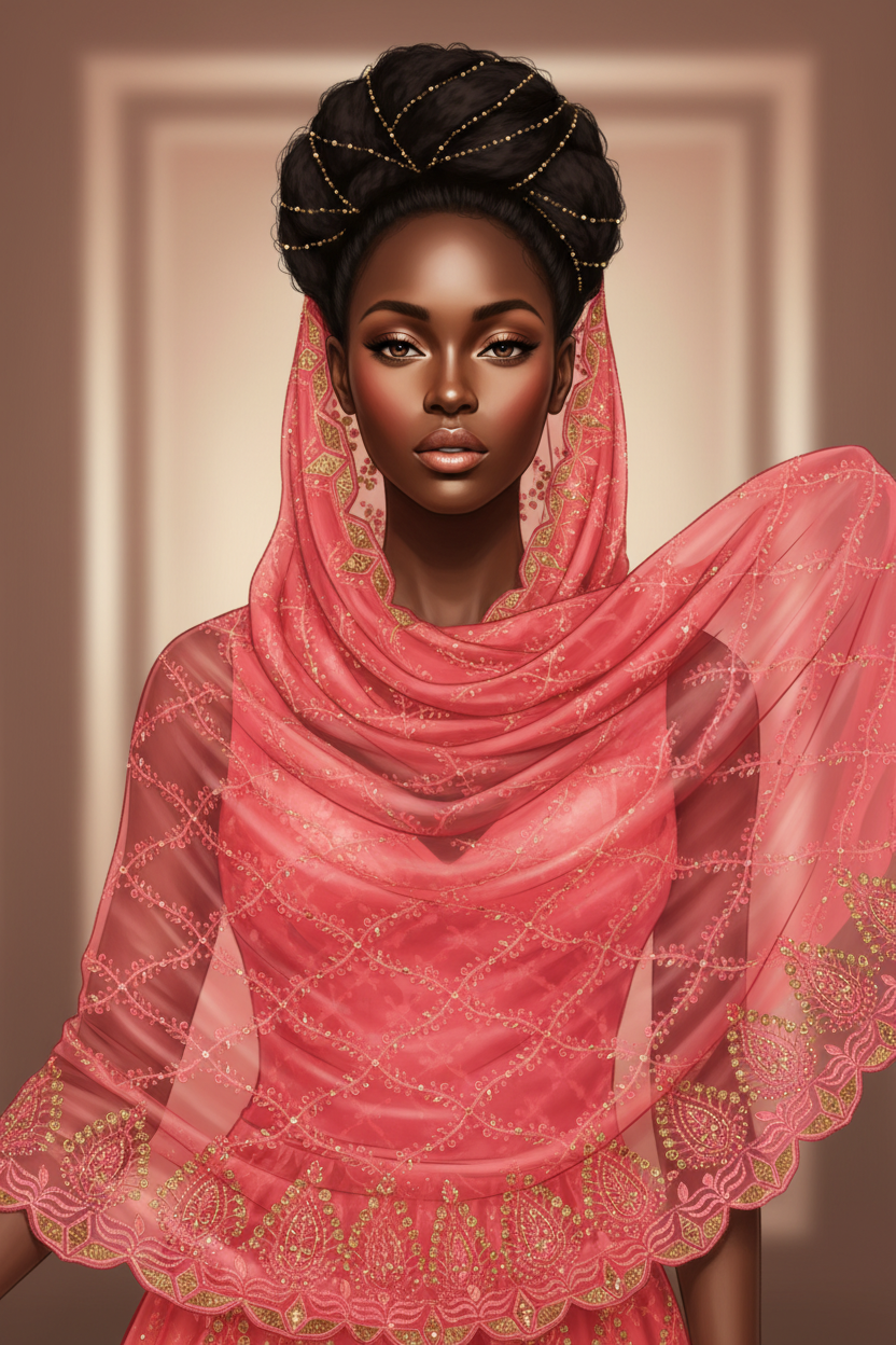 Pretty in pink Dubai scarf