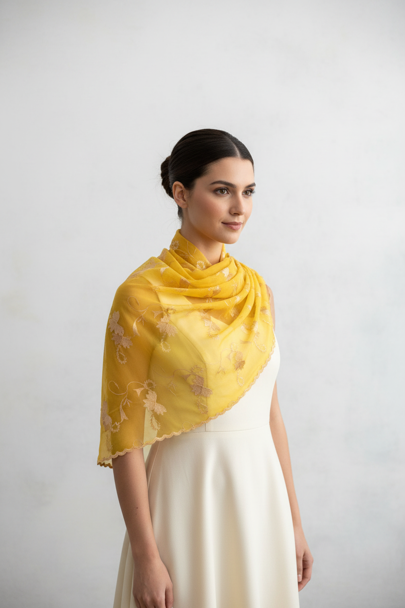 Dubai yellow scarf