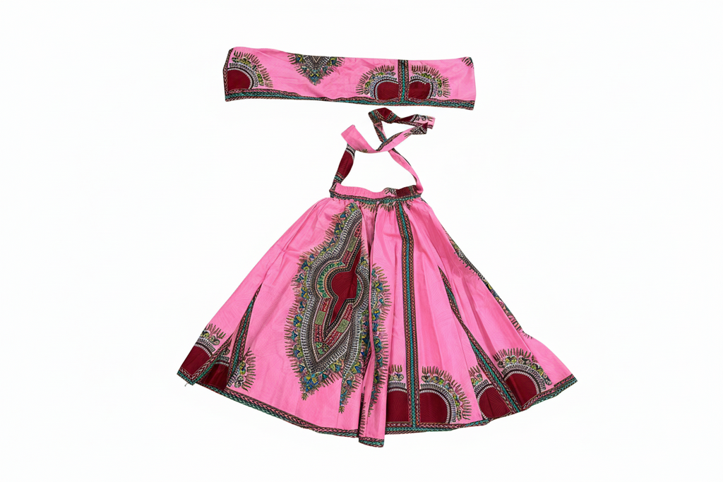 Pink Nigerian skirt size xl (free size)