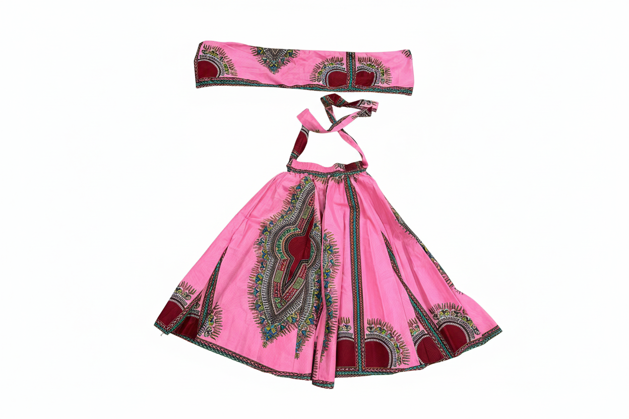 Pink Nigerian skirt size xl (free size)
