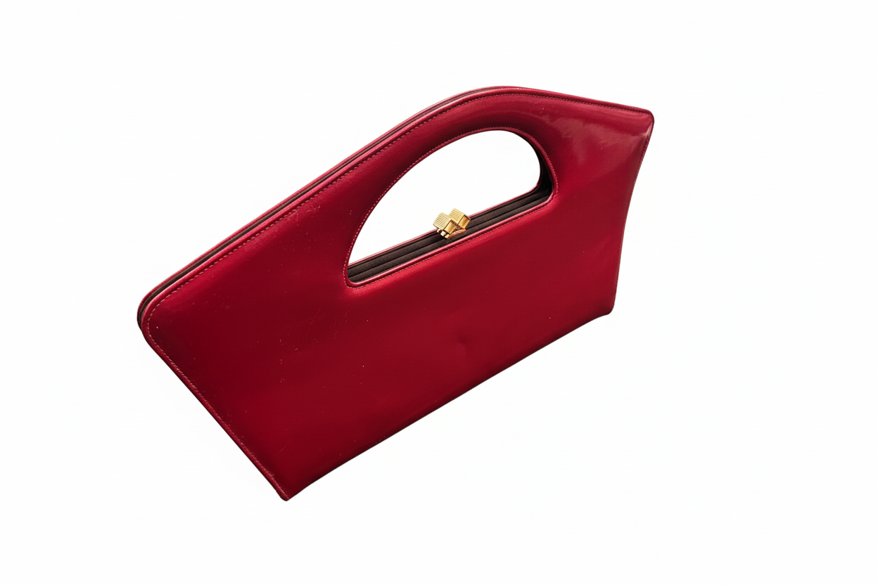 Red Vintage bag! ( some peel to bottom)