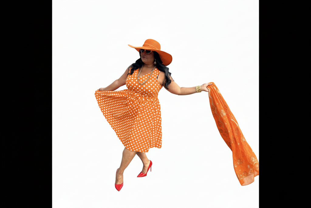 Orange scarf