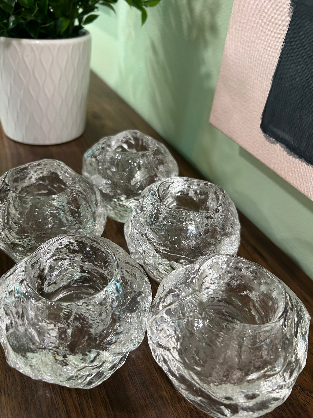 Vintage candle holders (extremely heavy) solid $60 for set (5) candle  holders (in store pickup only)