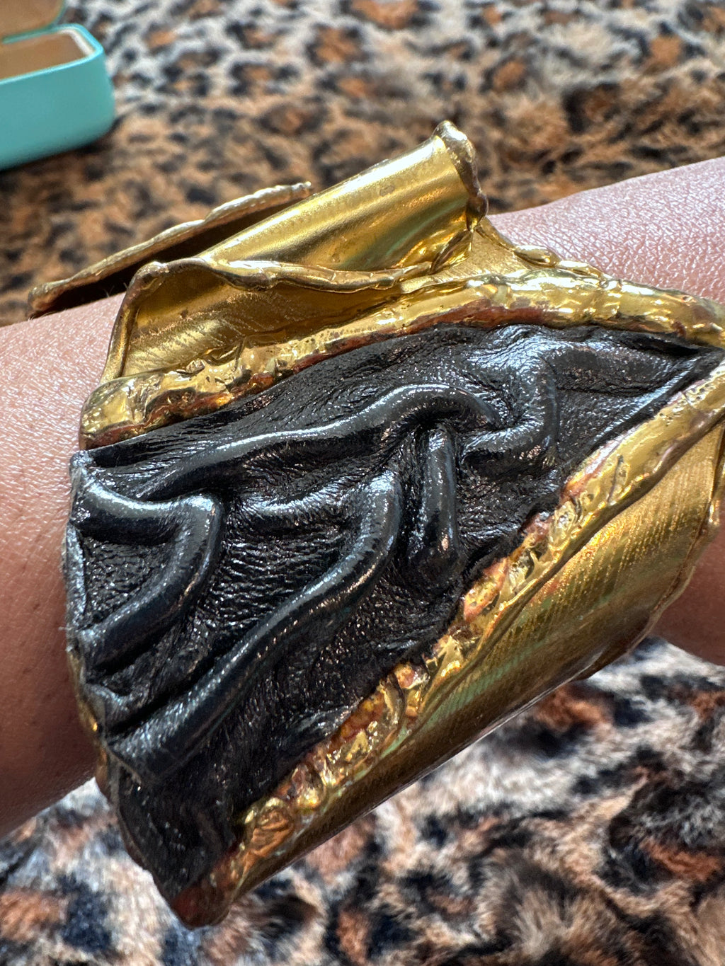 Black and gold bracelet