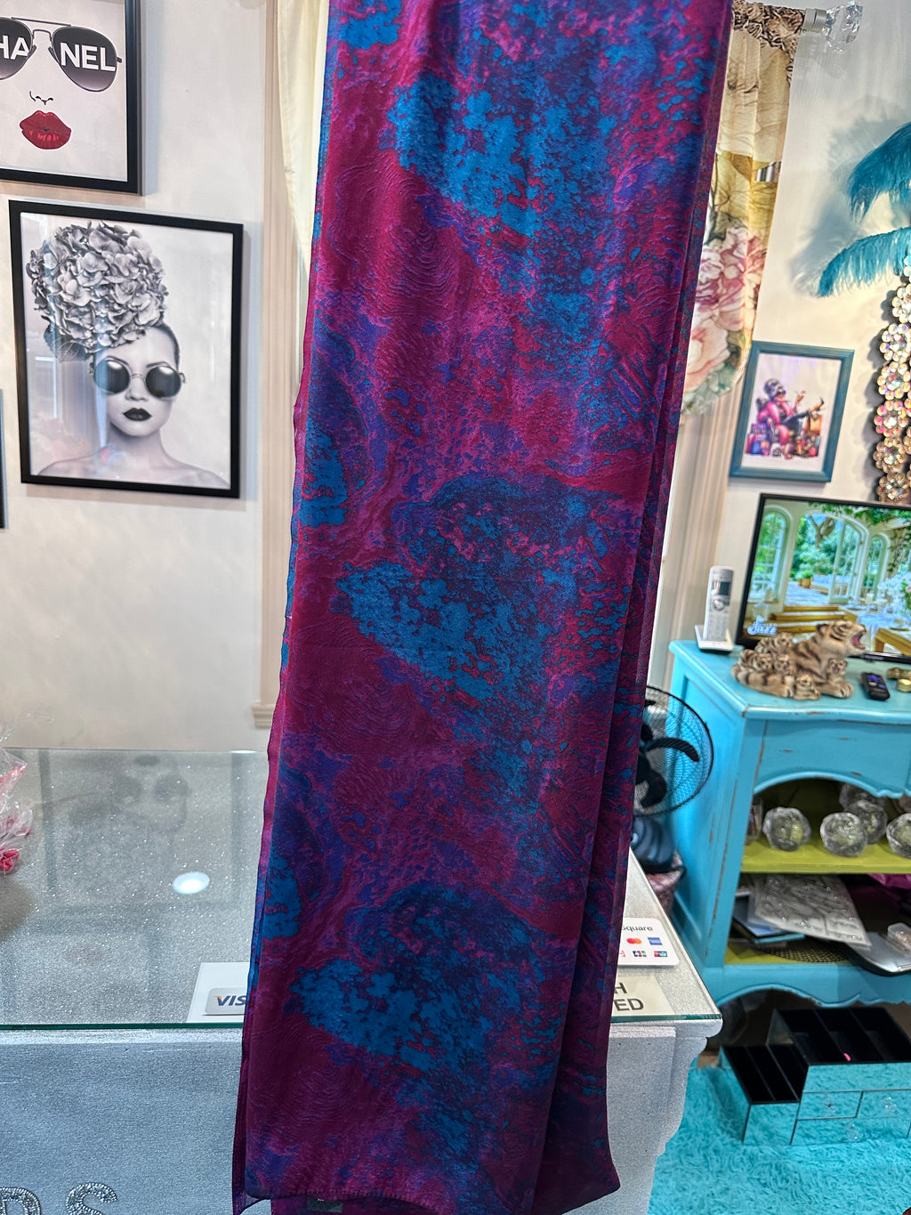 Scarf- purple and magenta