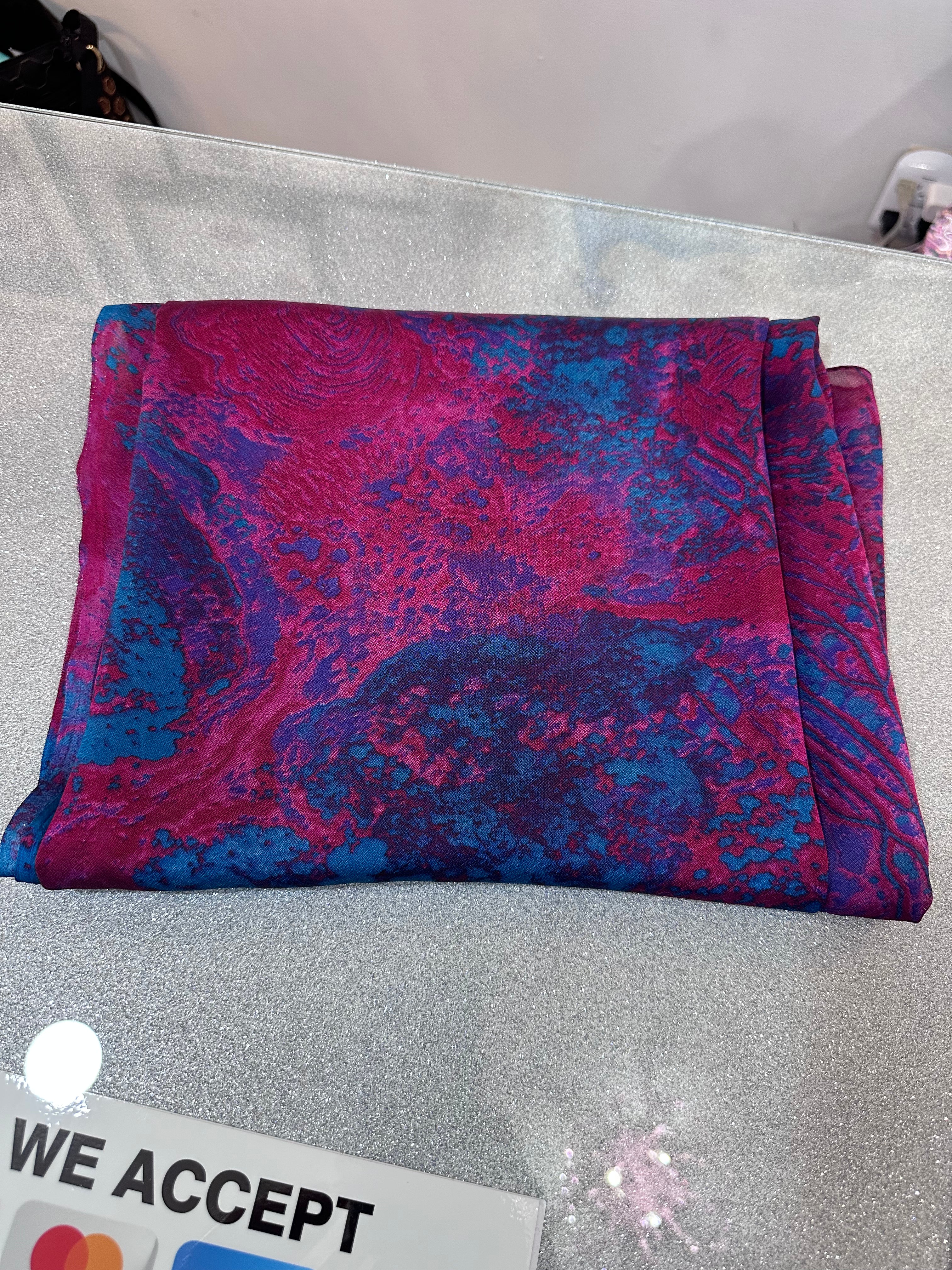 Scarf- purple and magenta