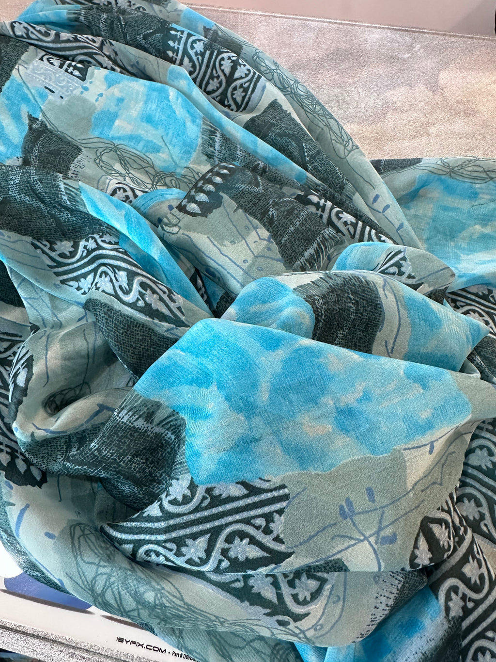 Light blue scarf