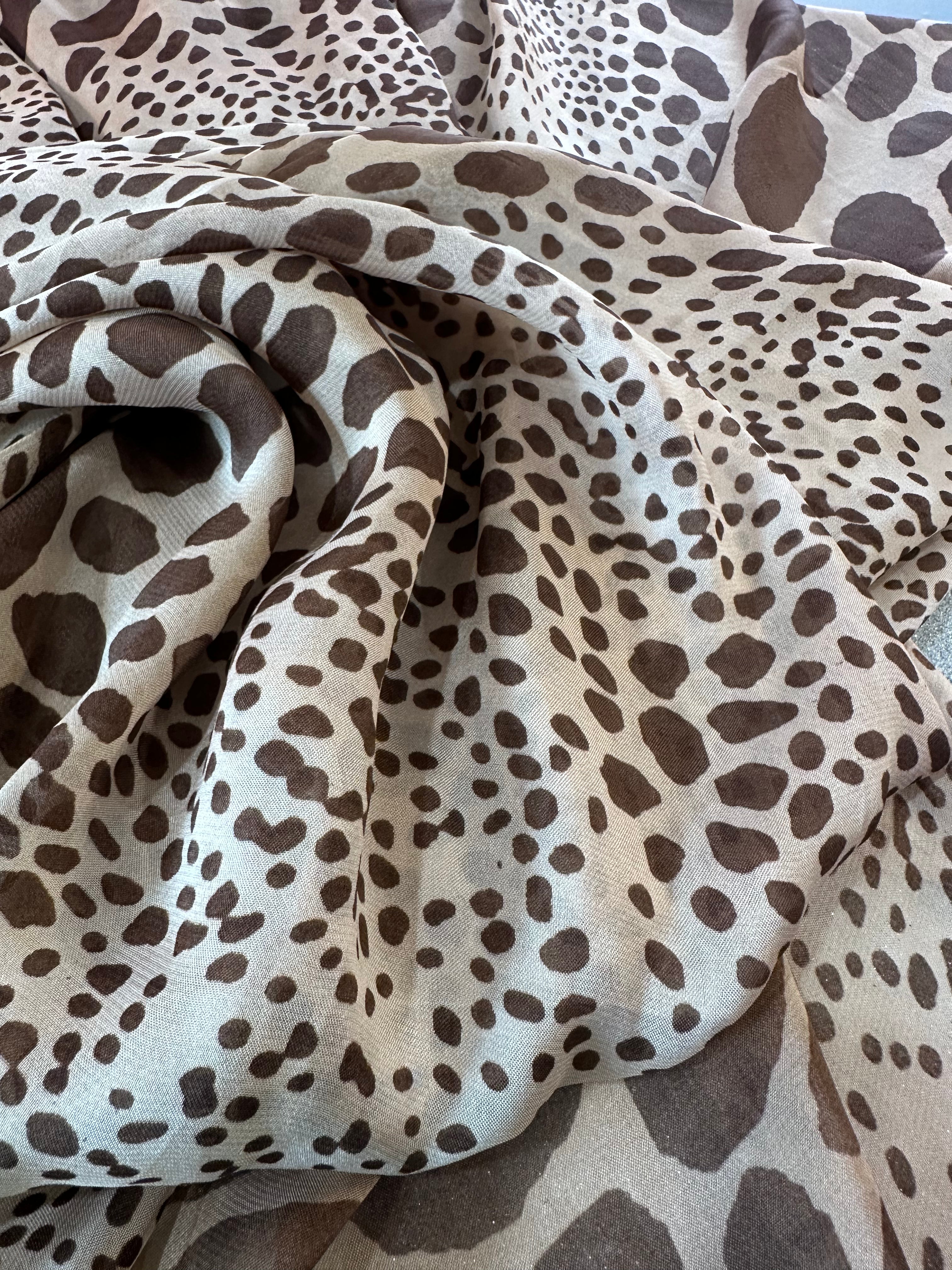 Leopard scarf