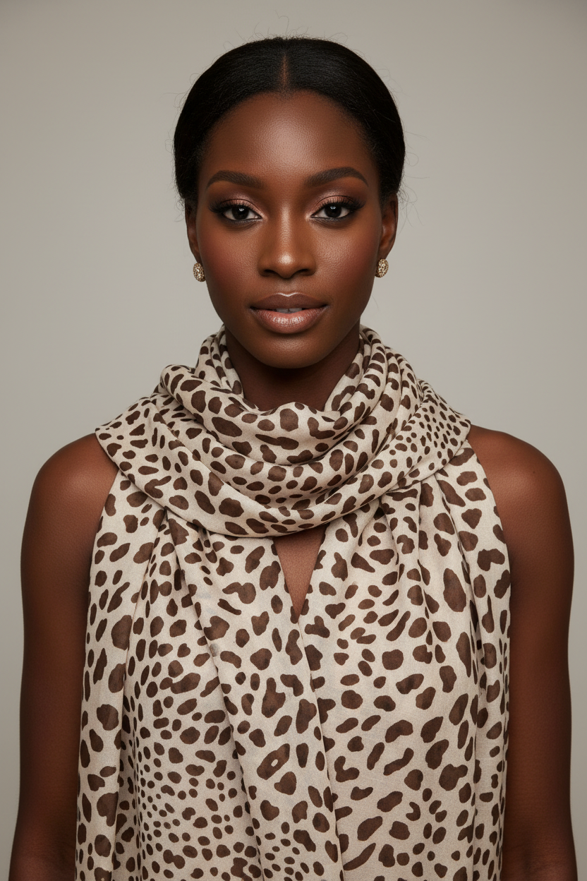 Leopard scarf