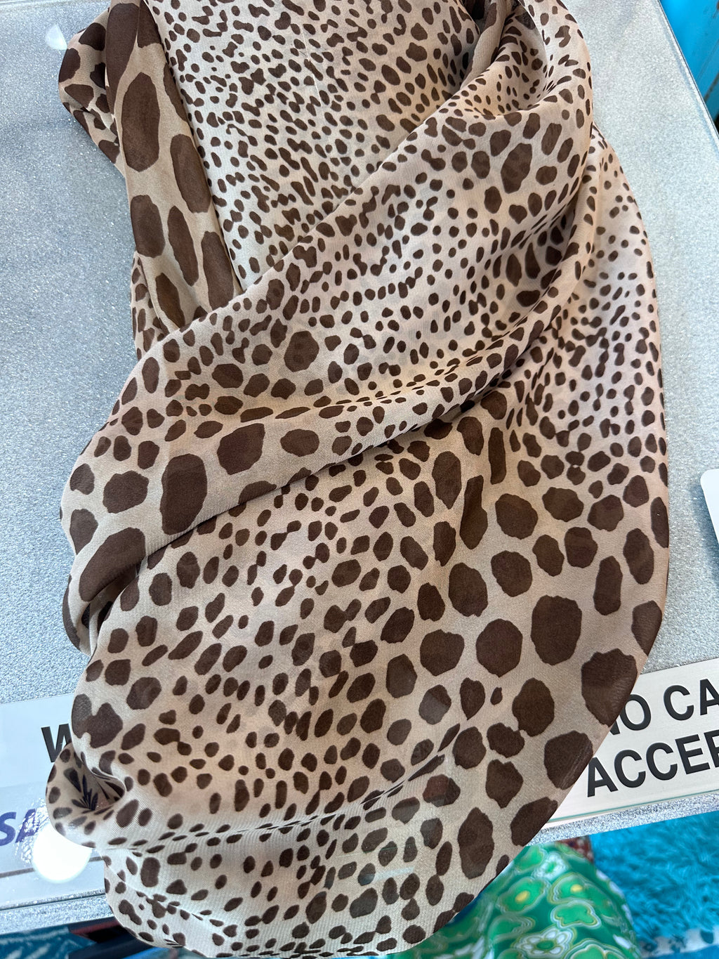 Leopard scarf
