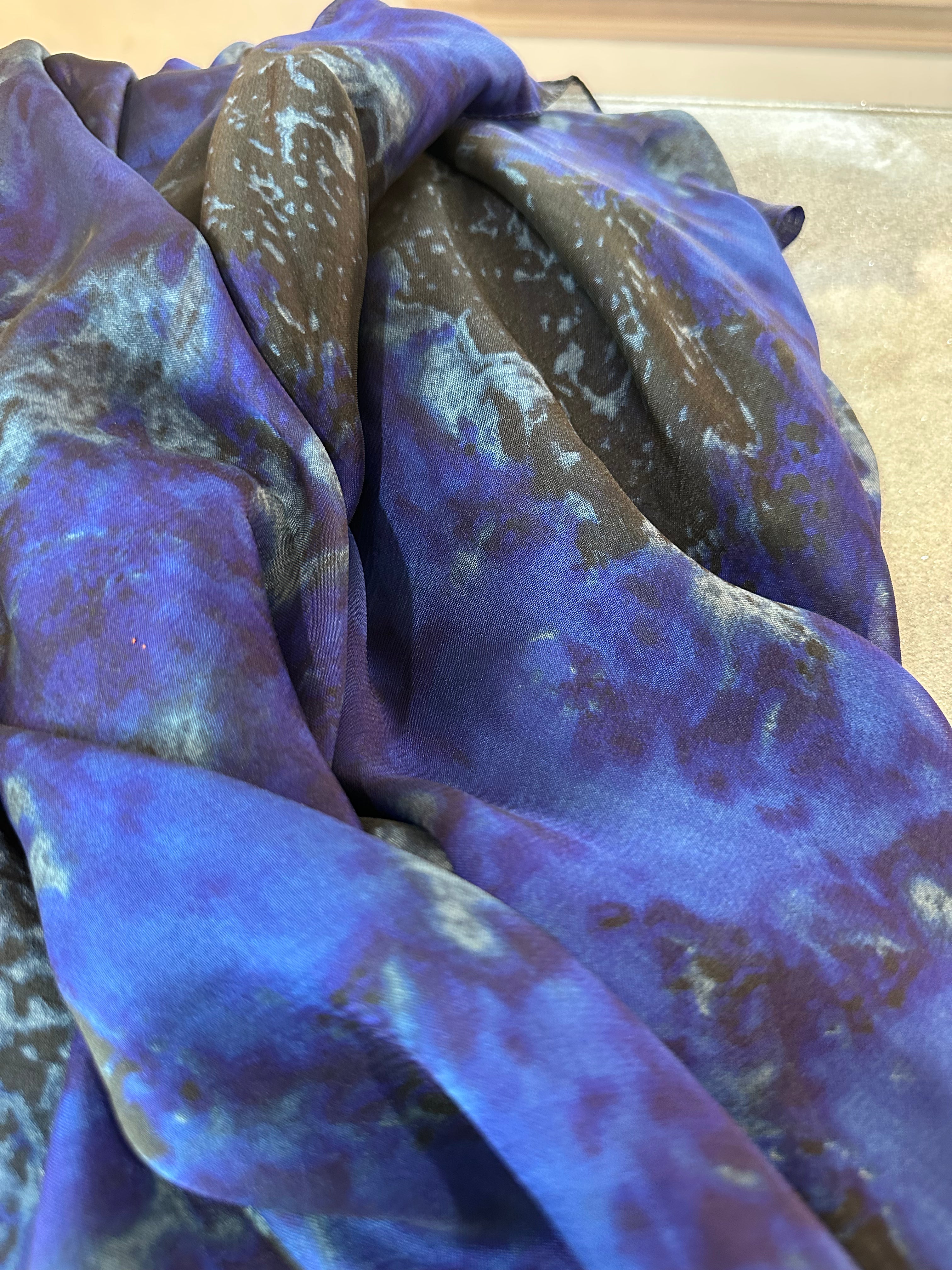Royal blue scarf