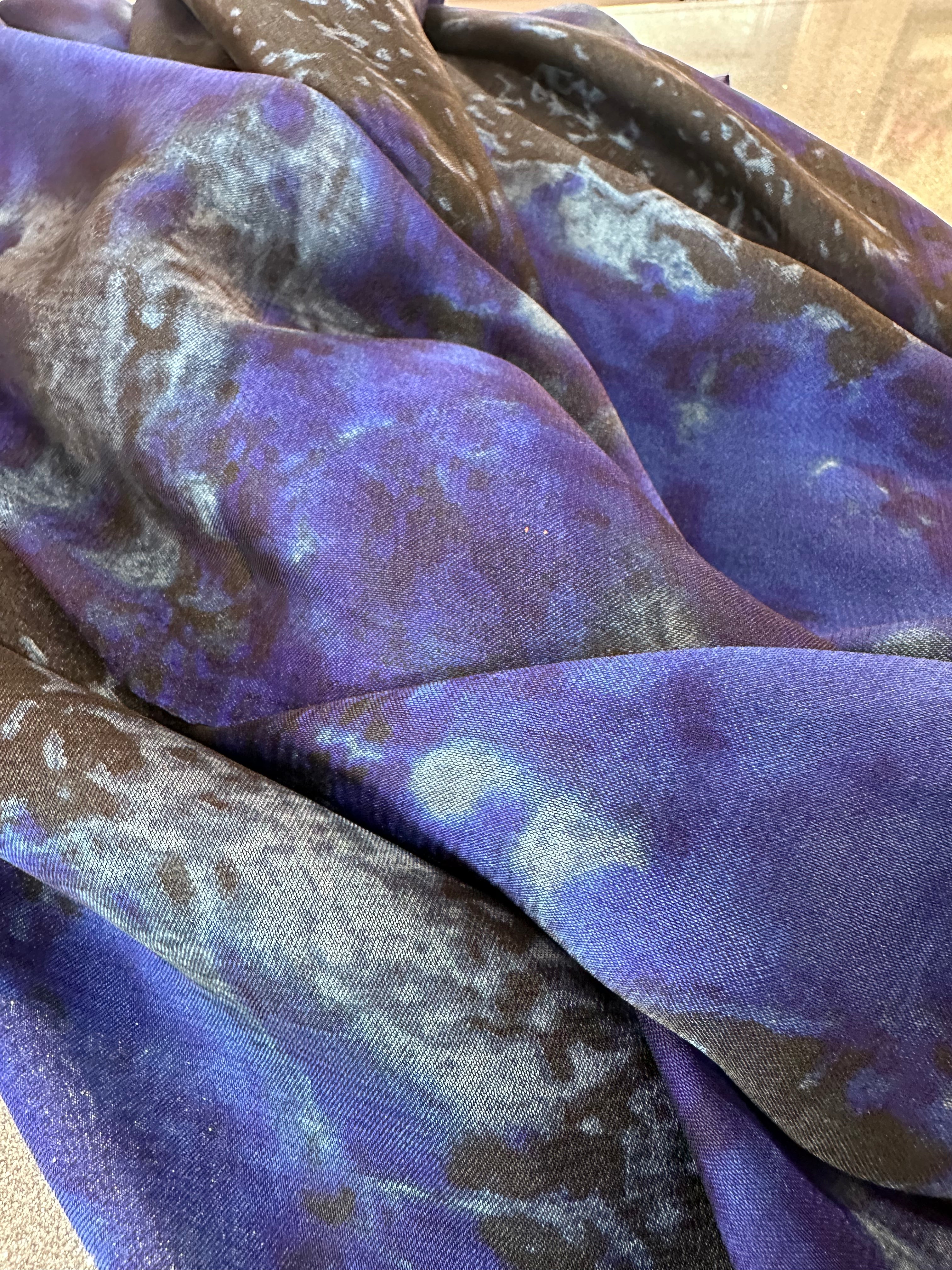 Royal blue scarf