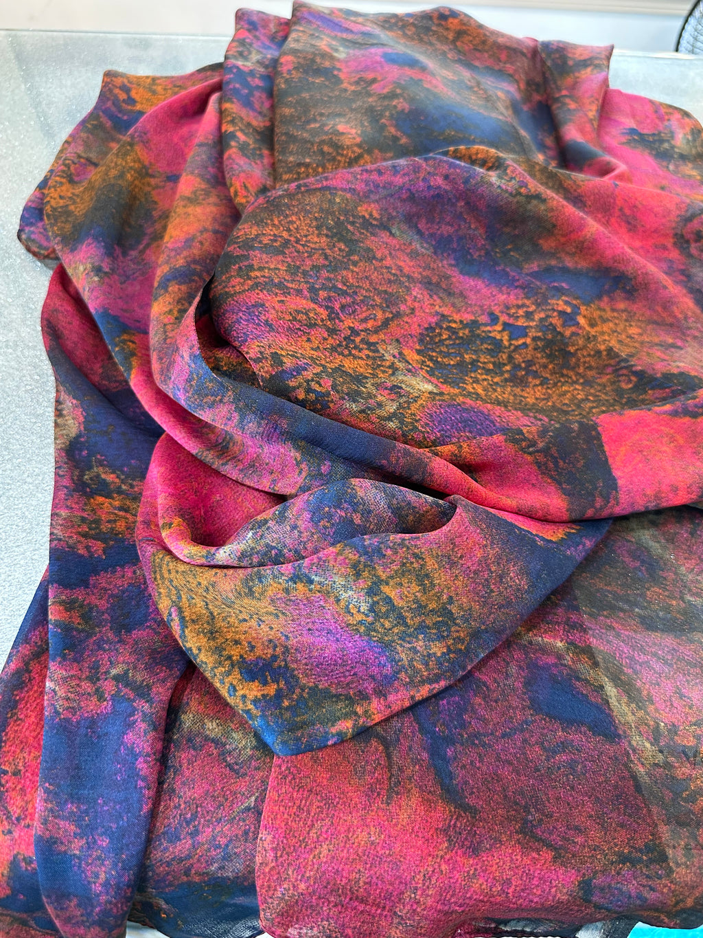 Burgundy Magenta and purple scarf