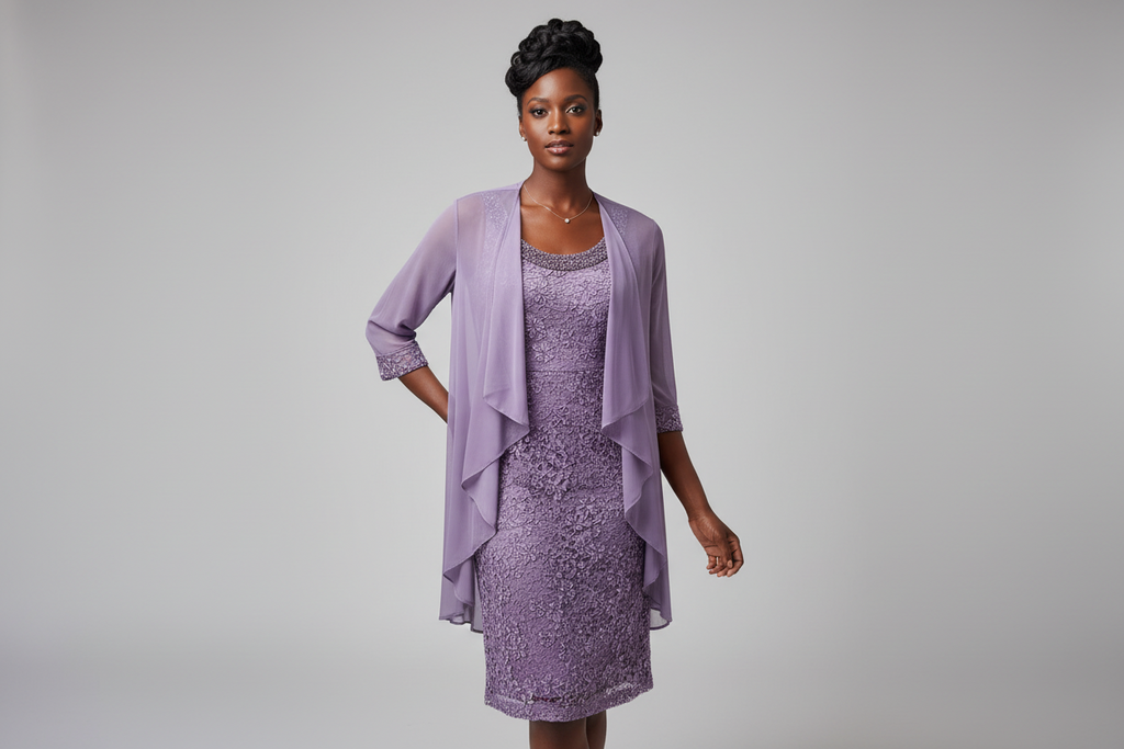Lavender laced dress R and M collection size 14