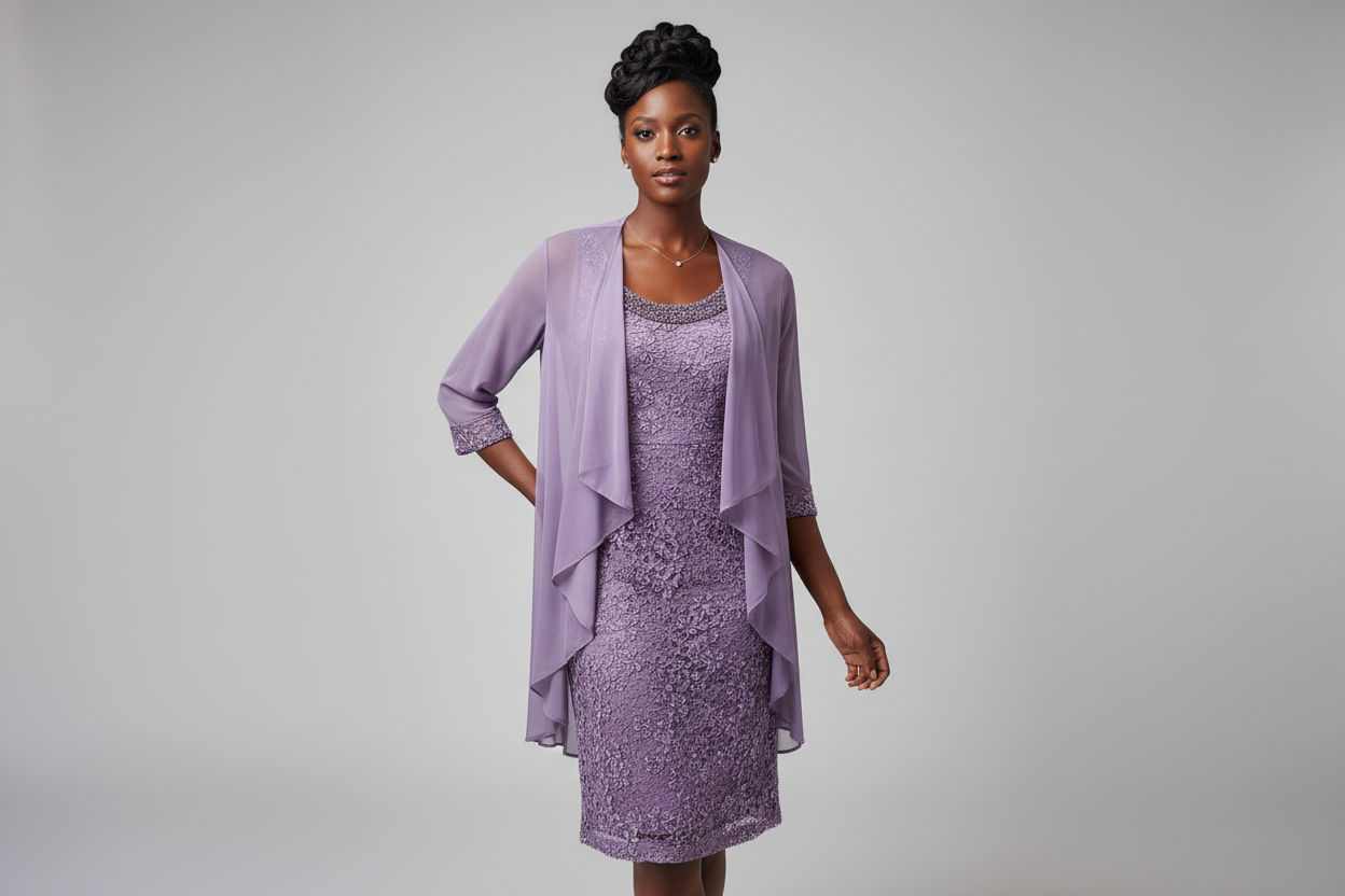 Lavender laced dress R and M collection size 14