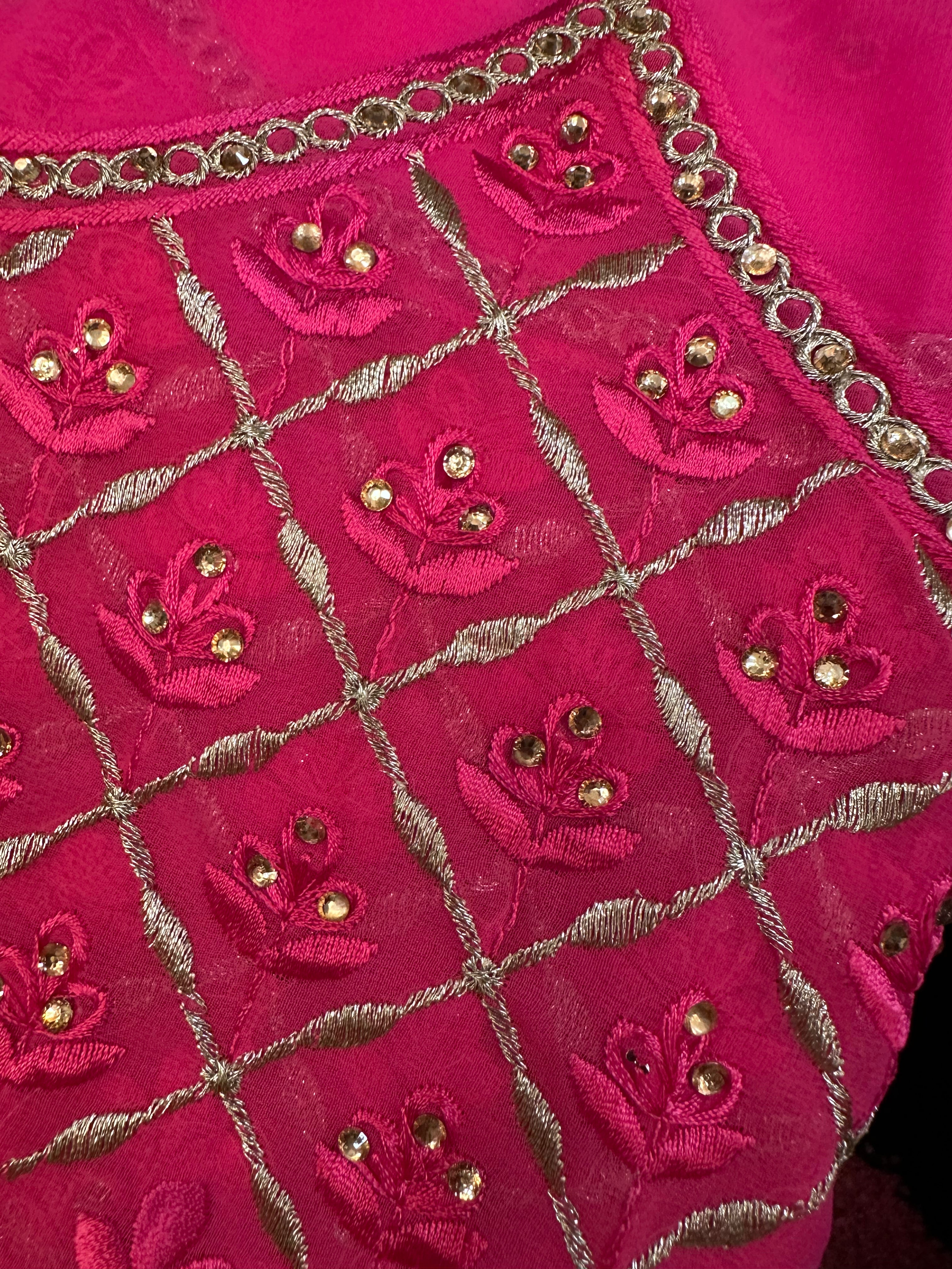 Hot pink beautiful scarf