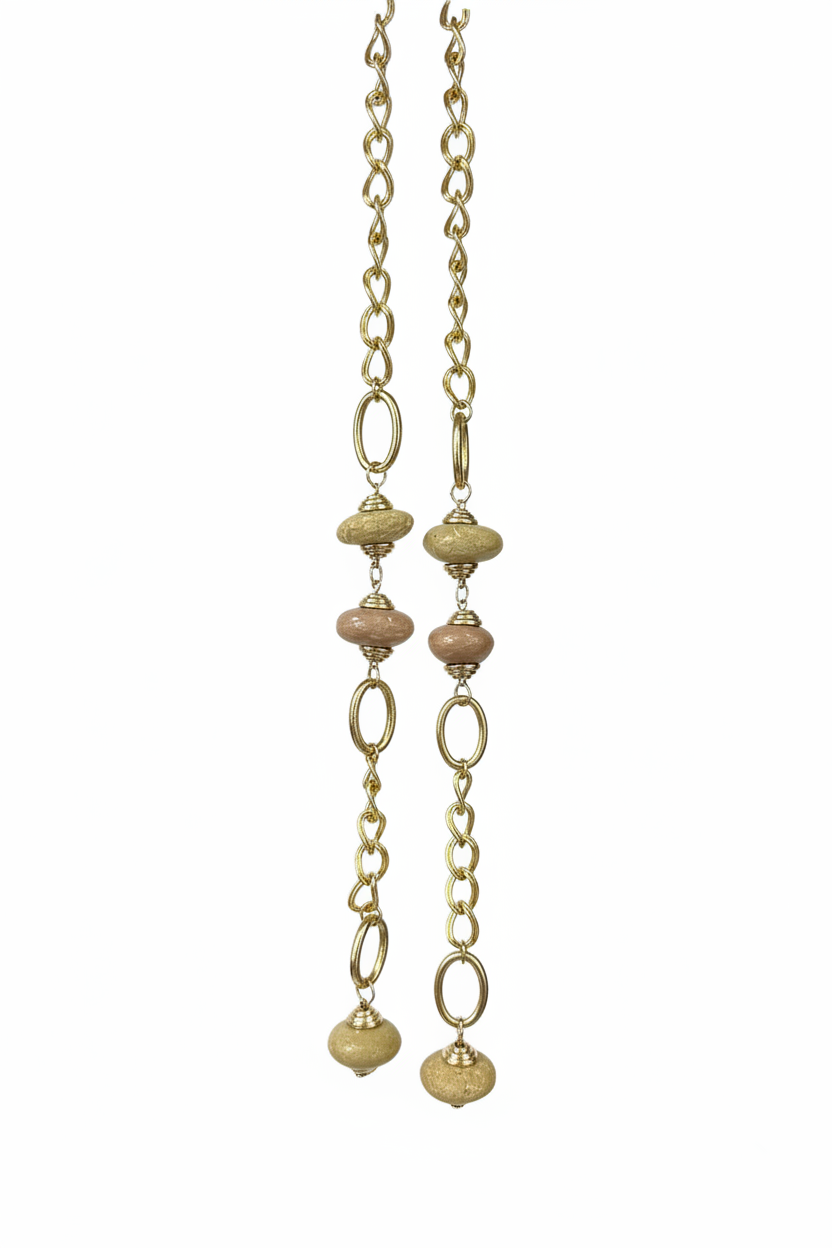 Brown and beige statement piece