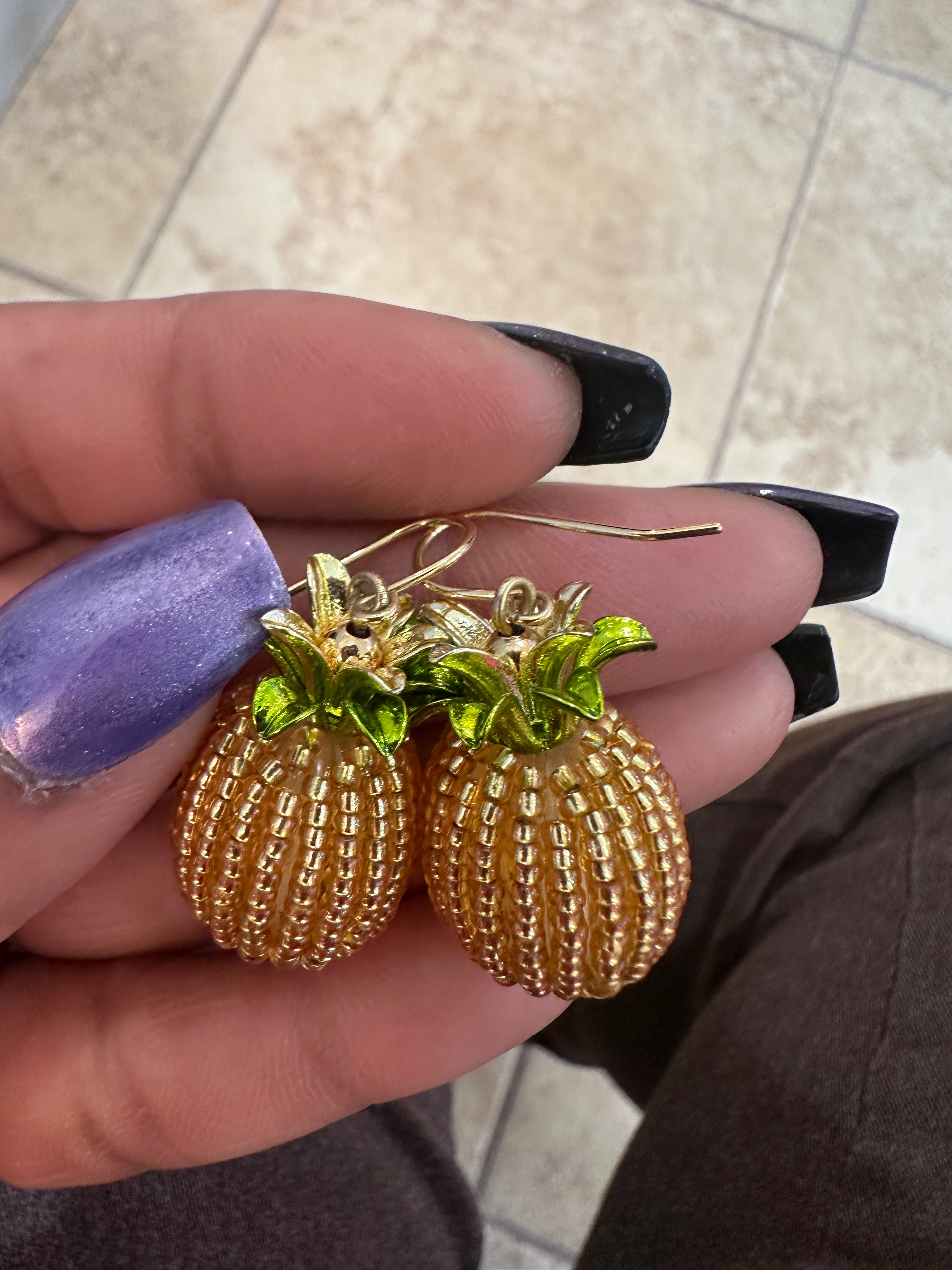 Pineapple earrings