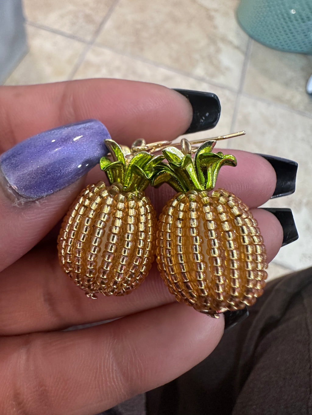 Pineapple earrings