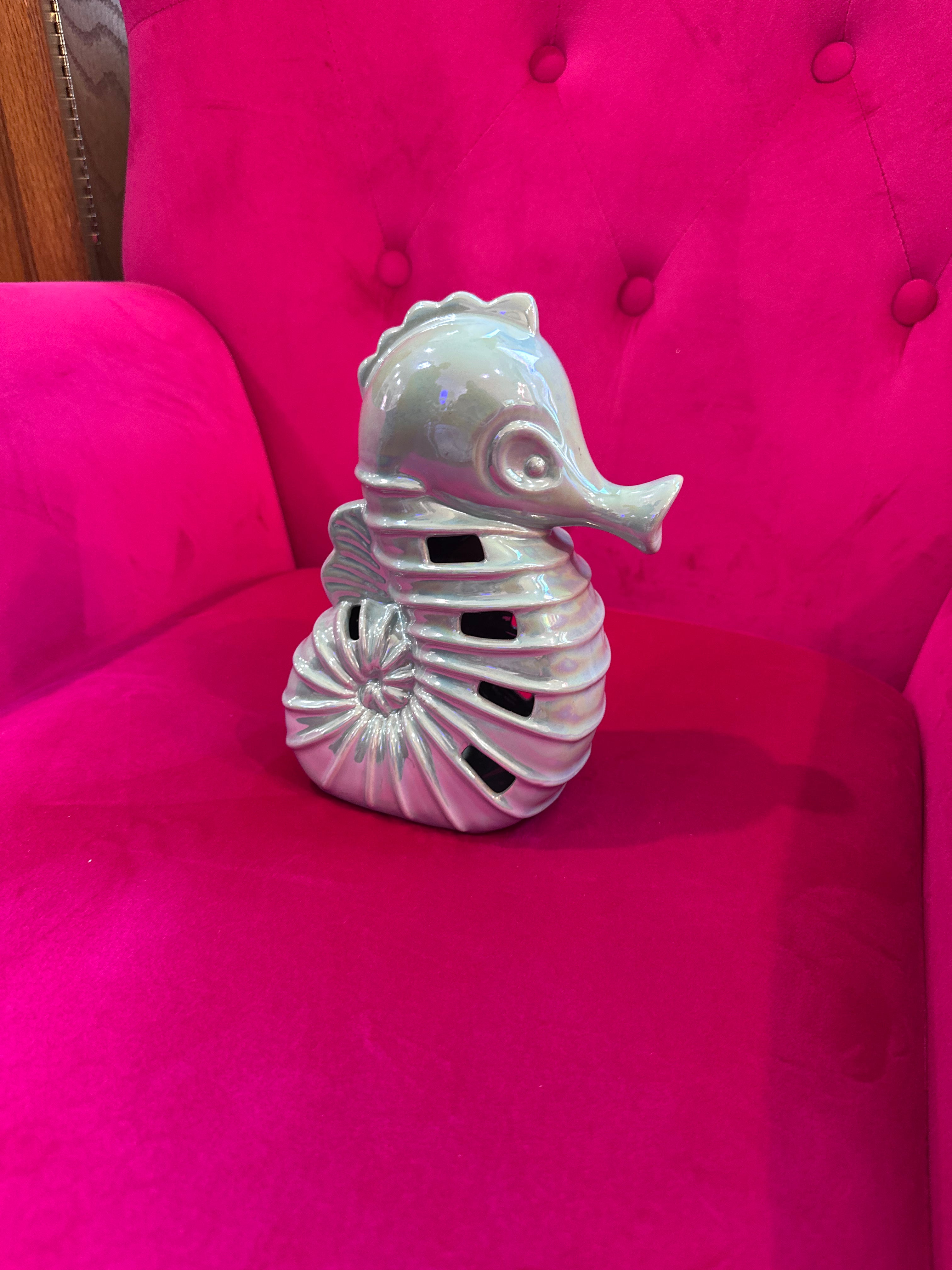 Iridescent Sea horse potpourri holder or LED light display (in store pickup only