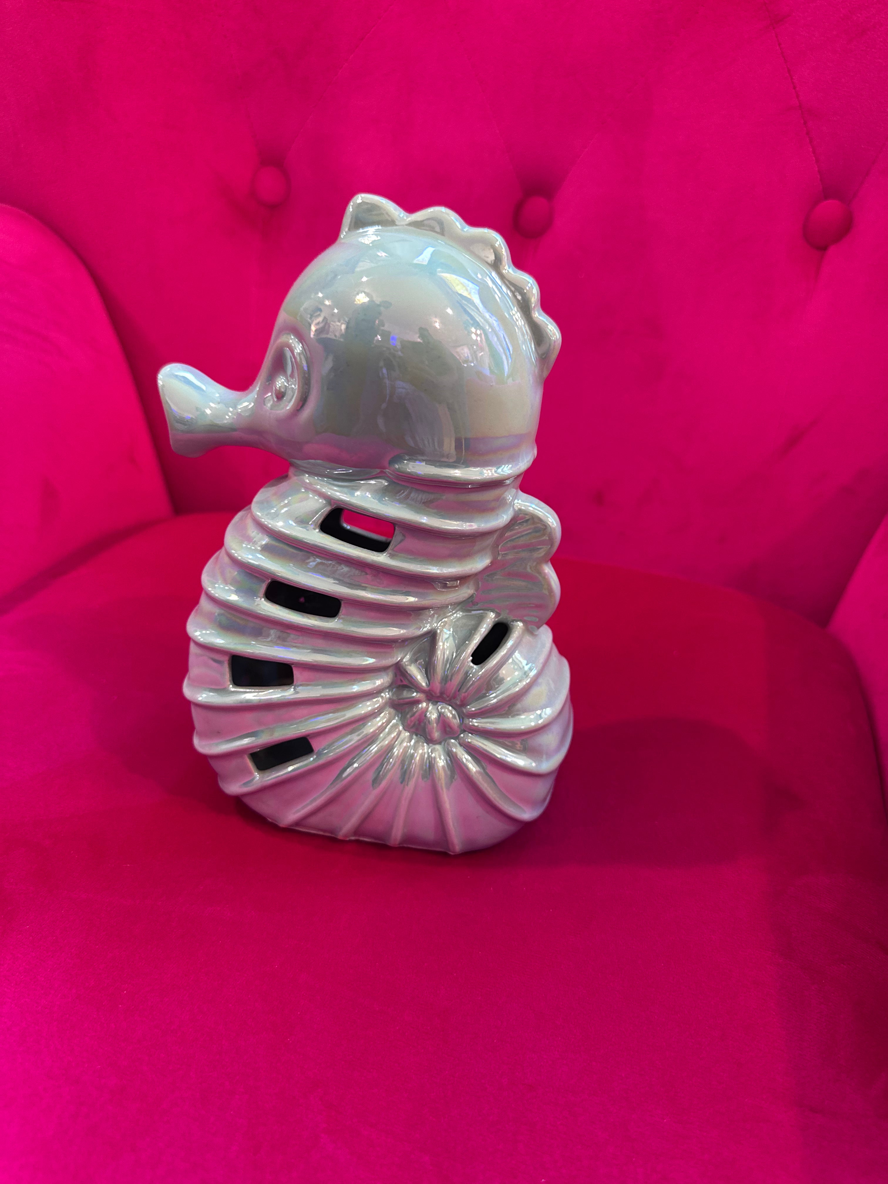 Iridescent Sea horse potpourri holder or LED light display (in store pickup only