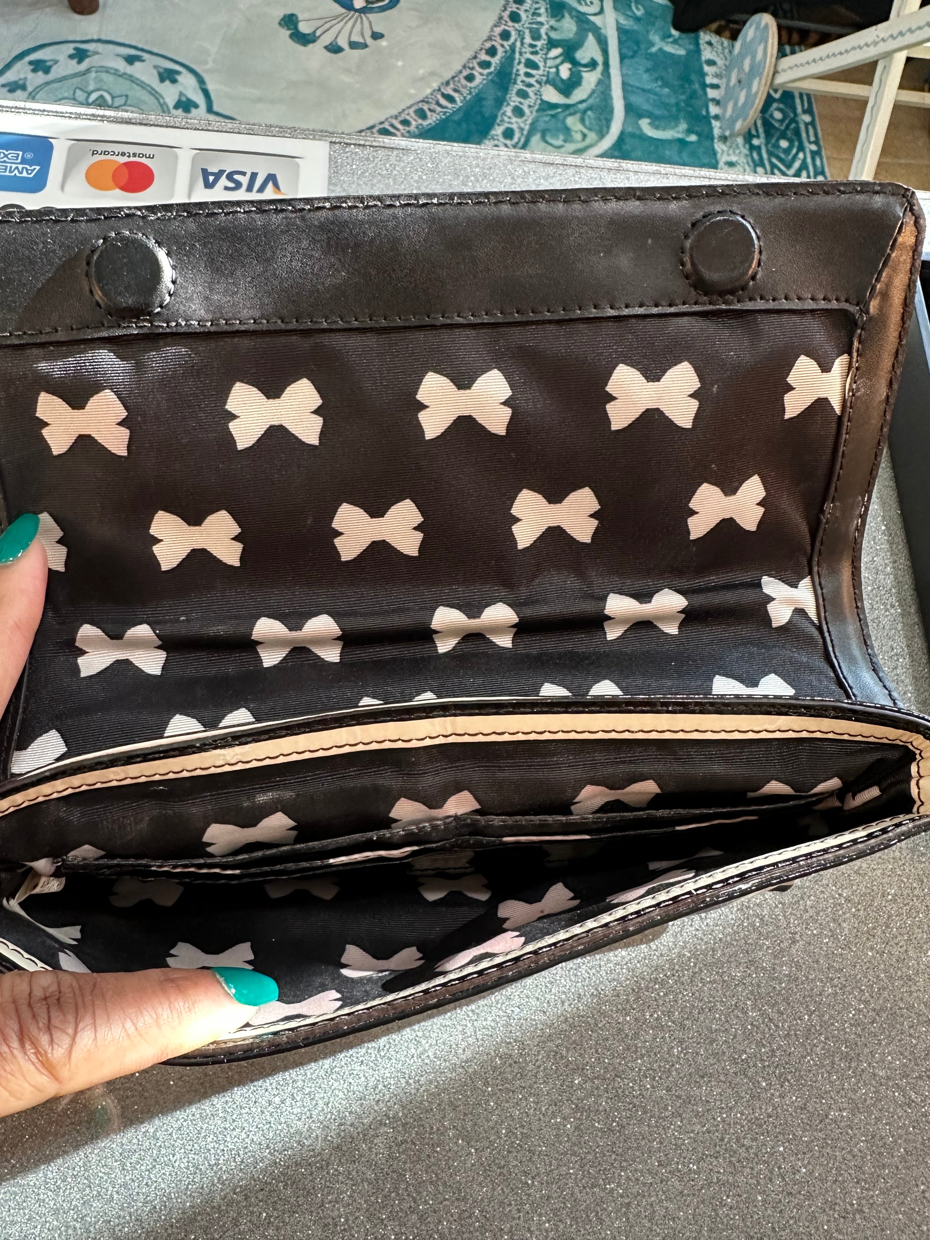 Kate Spade Black & White Clutch