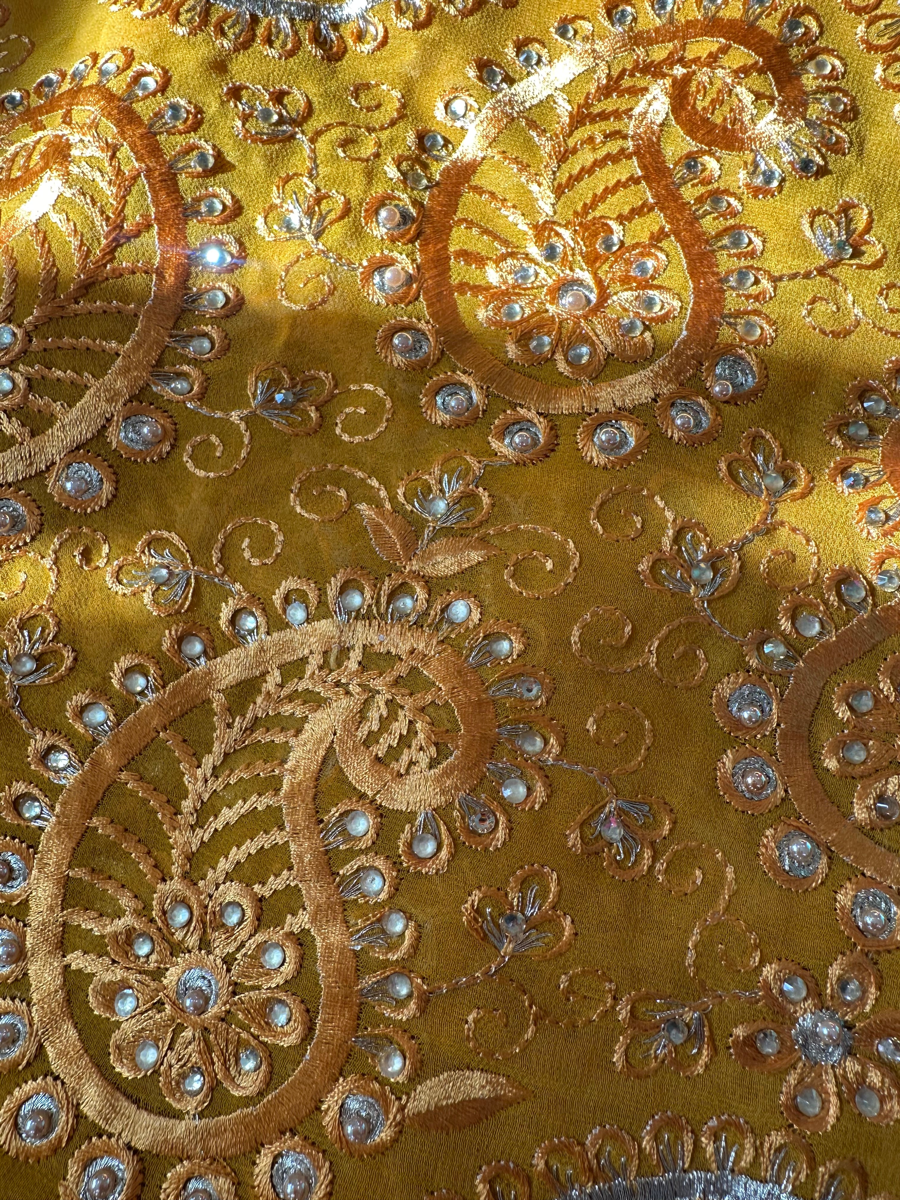 Gold Dubai Wrap - Handmade