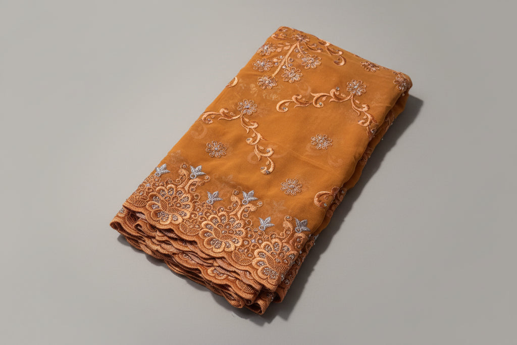 Gold Dubai Scarf - Handmade