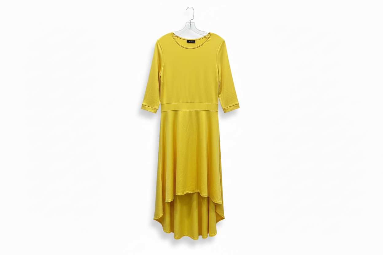 Yellow Long-Tail Shirt- no diamonds around neck