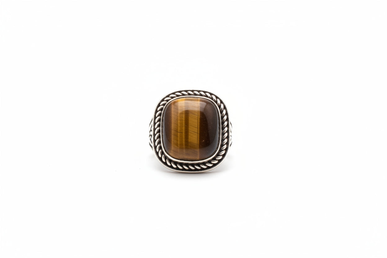Costume Ring - Brown Stone