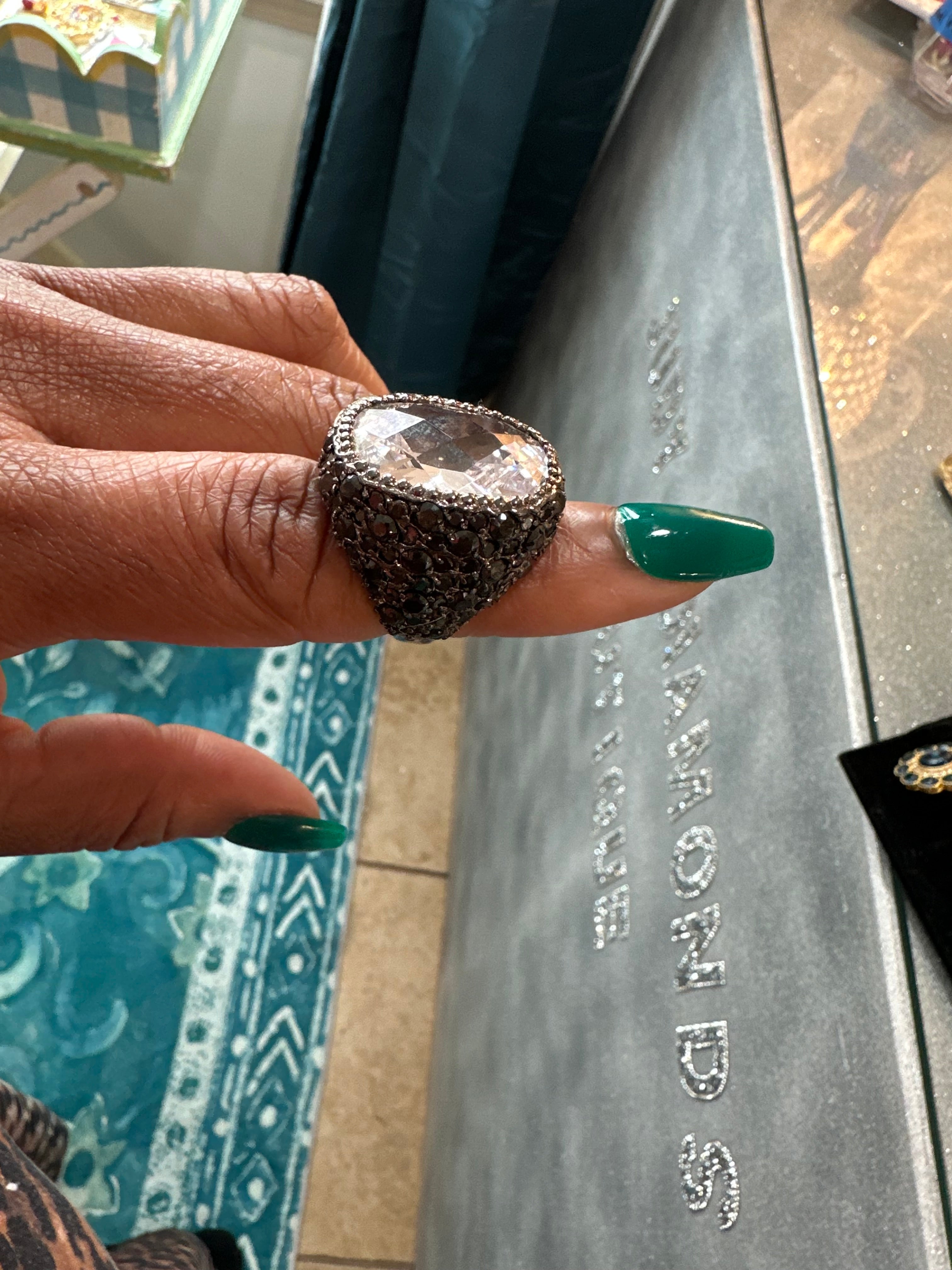Large Statement Costume Ring - Size 9