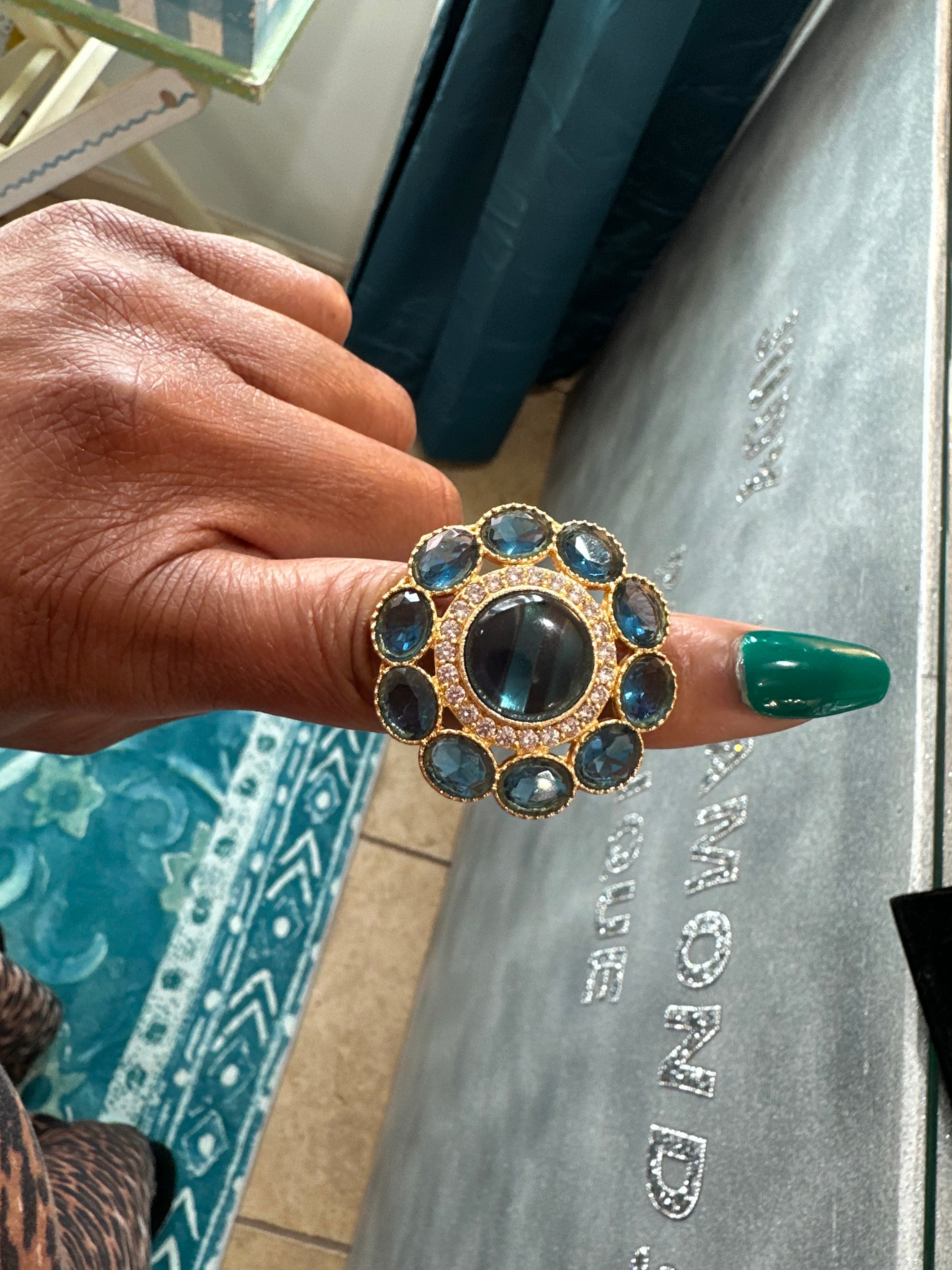 Blue Costume Ring