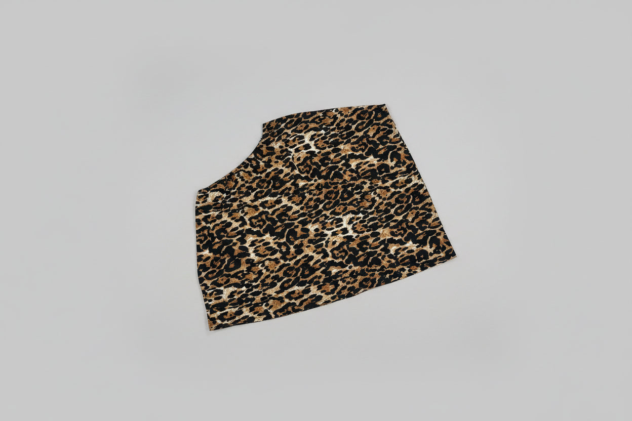 Leopard Print Wrap Pull Over