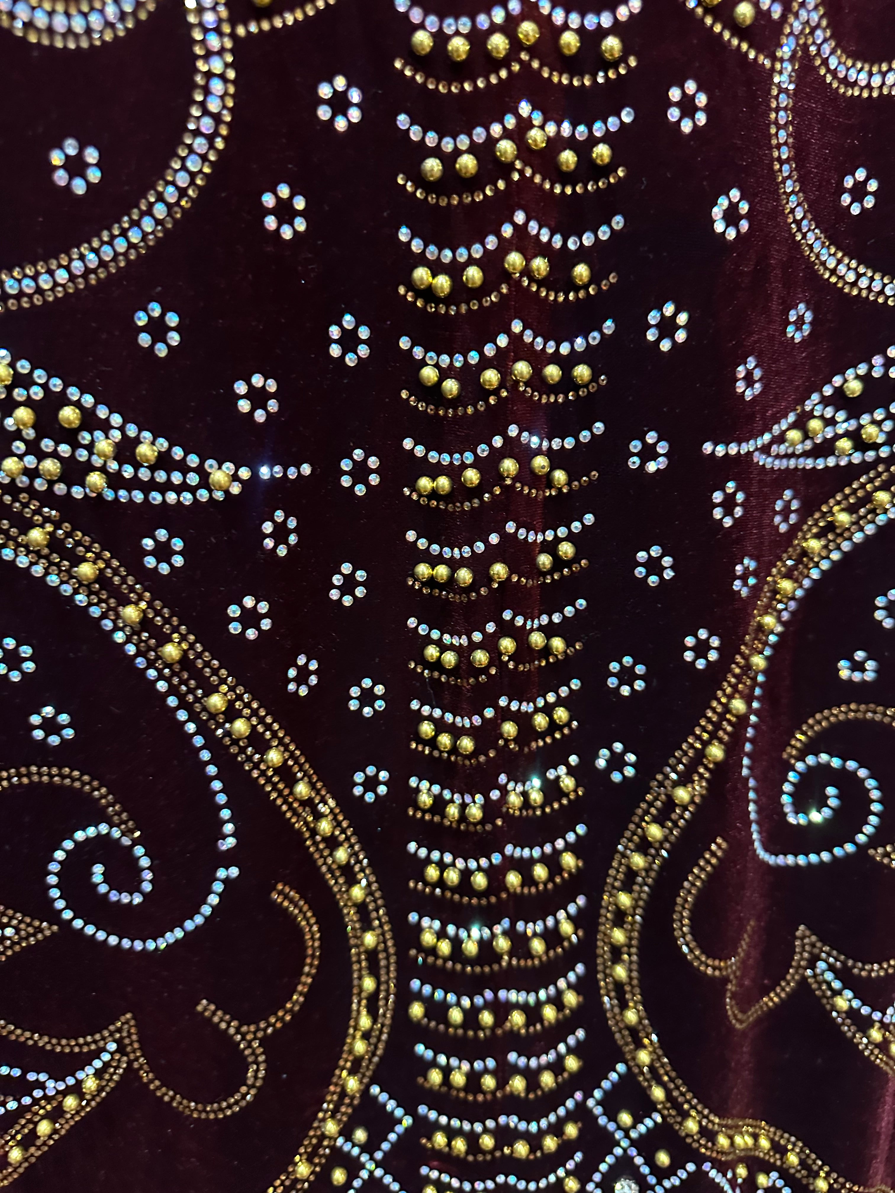 Elegant Burgundy Evening Gown size 16/18