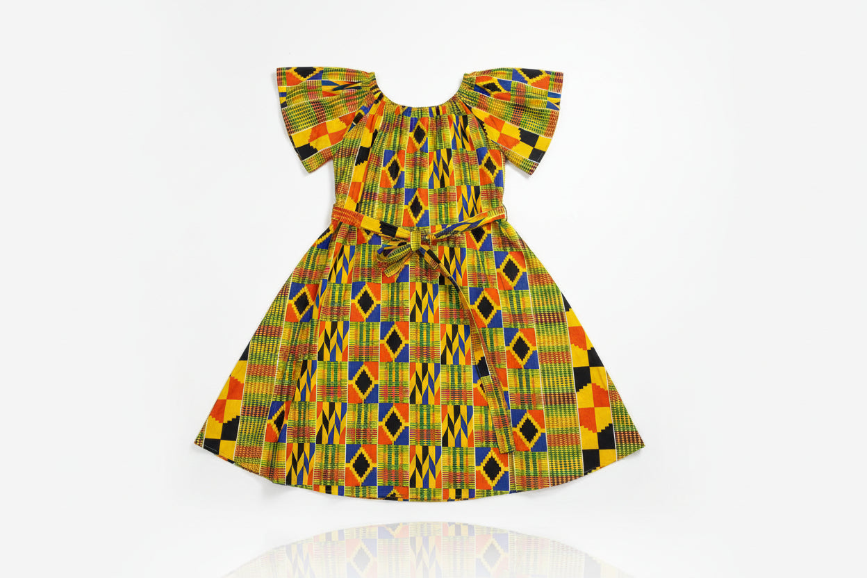 African Dress with Matching Purse