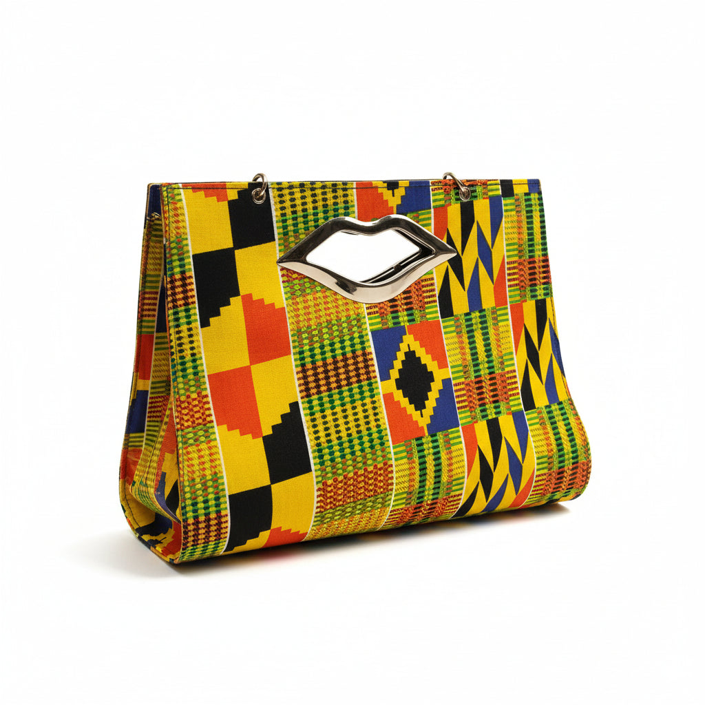 African Dress with Matching Purse
