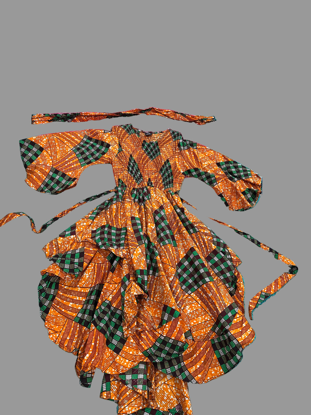 African Dress with Matching Bag