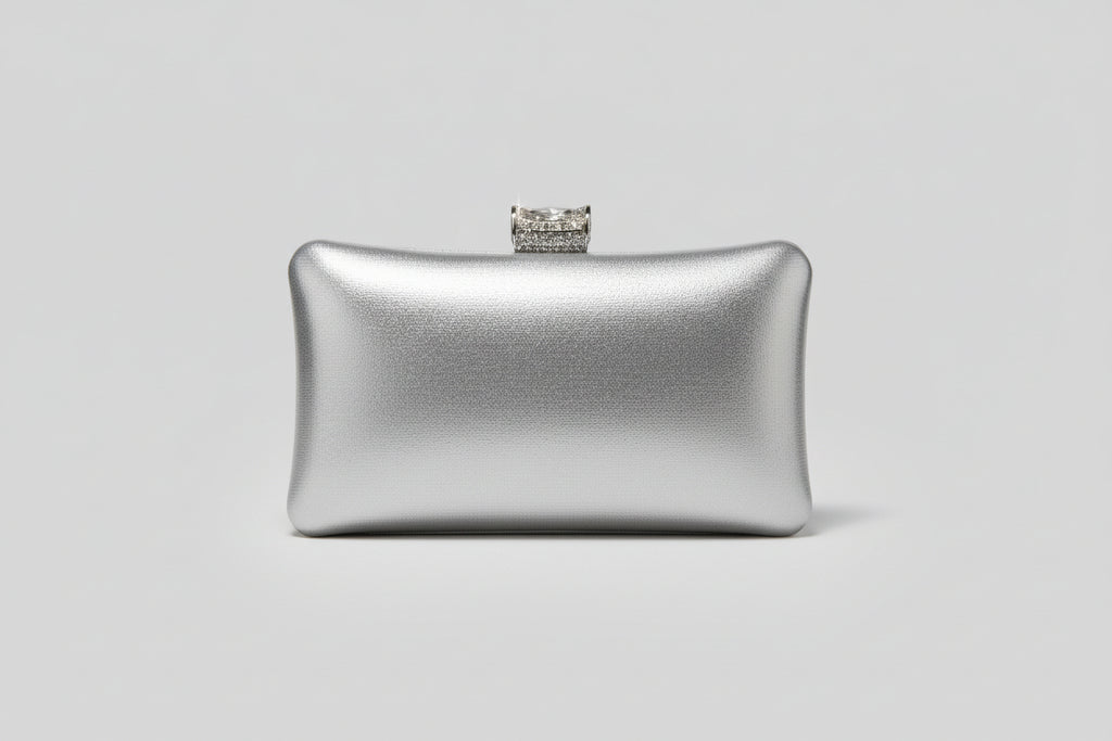 Silver Diamond Laced Clutch- sold