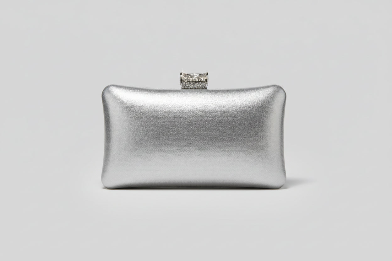 Silver Diamond Laced Clutch- sold