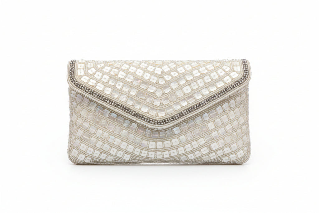 White Pearl Clutch